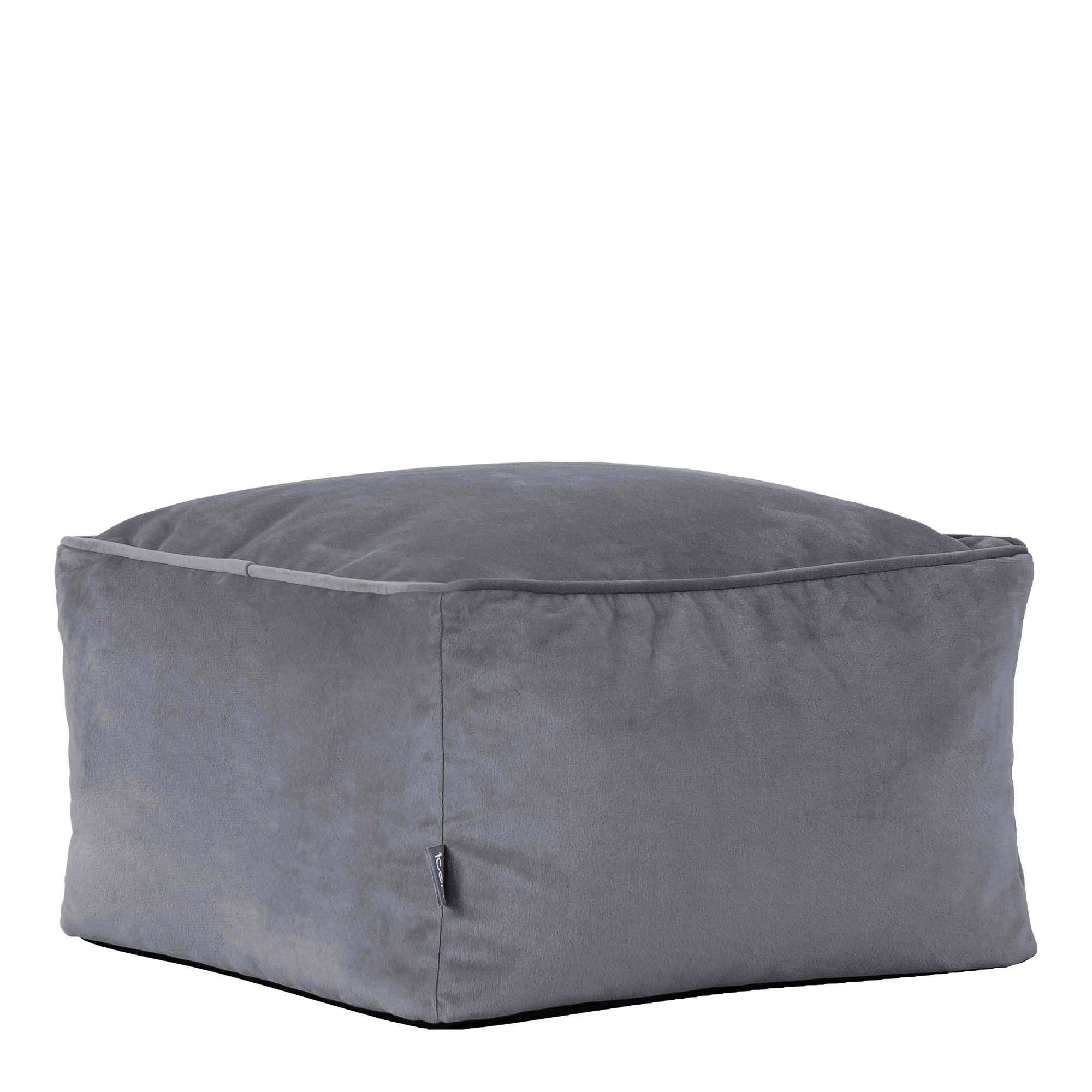 icon Pouf Sitzpouf aus Plüschsamt „Amara“ günstig online kaufen