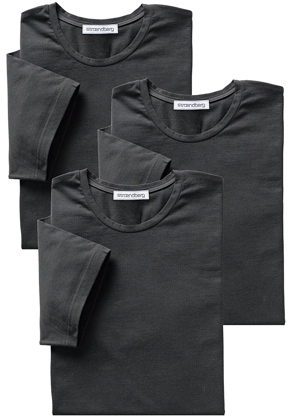 für stroendberg anthrazit (3er-Pack) der garantiert drunter formbeständig, Klassiker T-Shirt