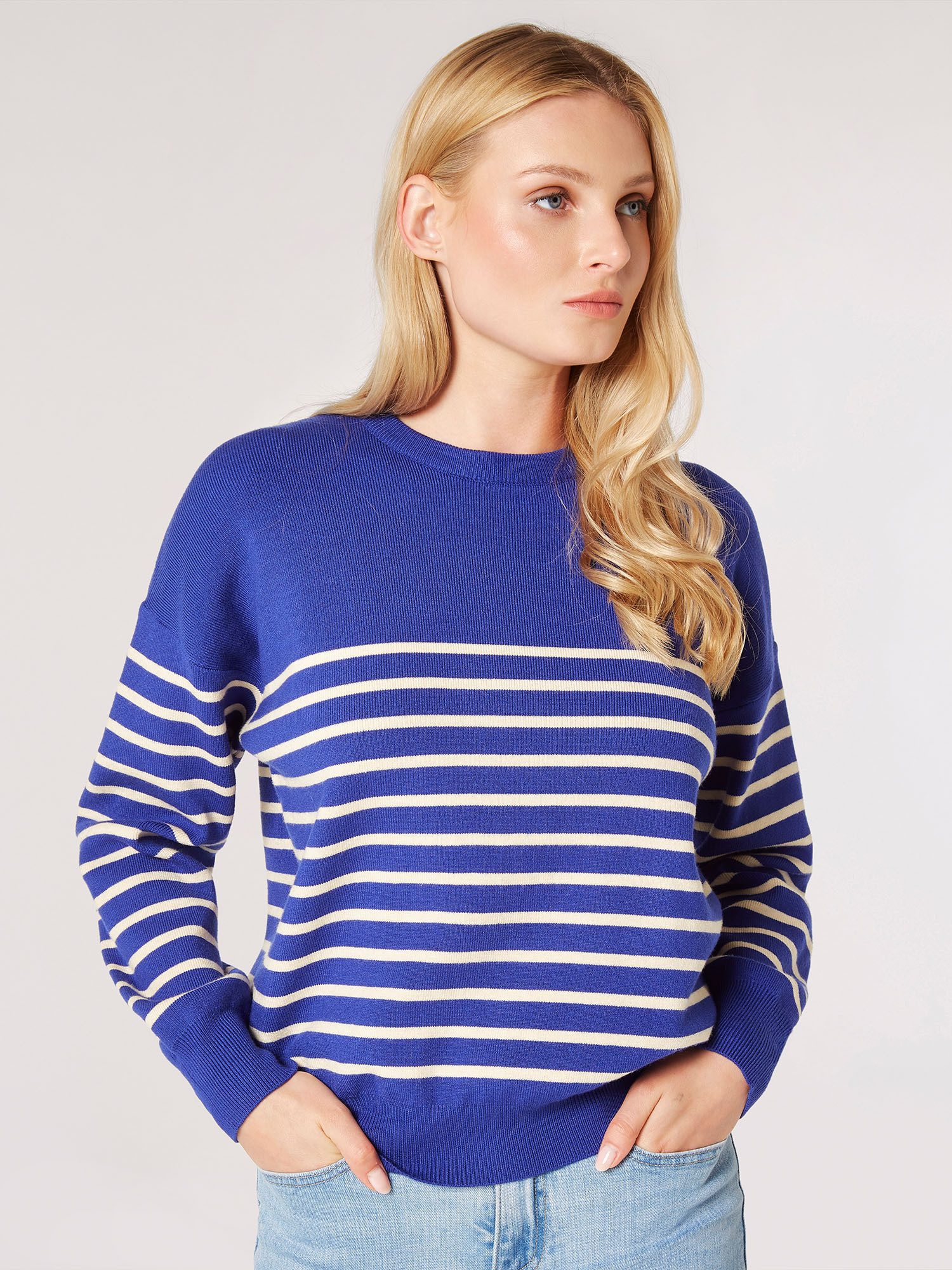 Strickpullover Crew Neck Stripe Jumper