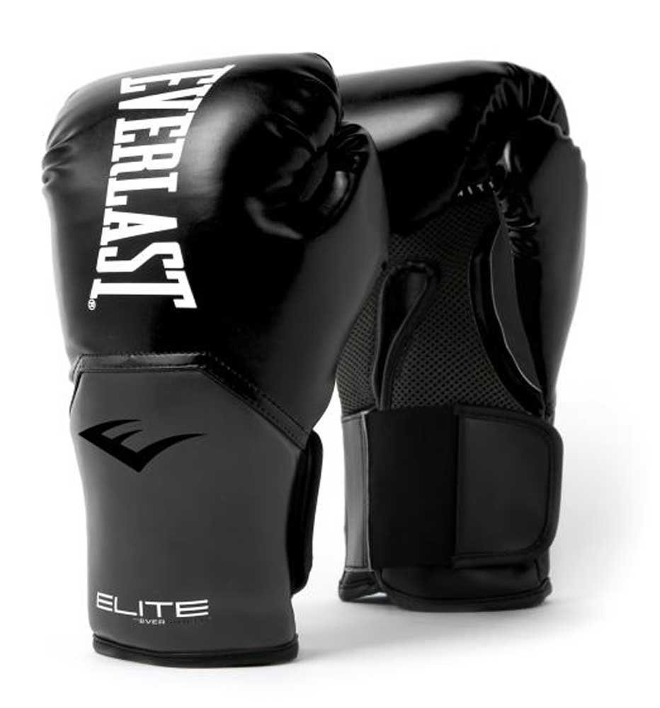 Elite, extra Black/Grey Everlast Boxhandschuhe atmungsaktiv