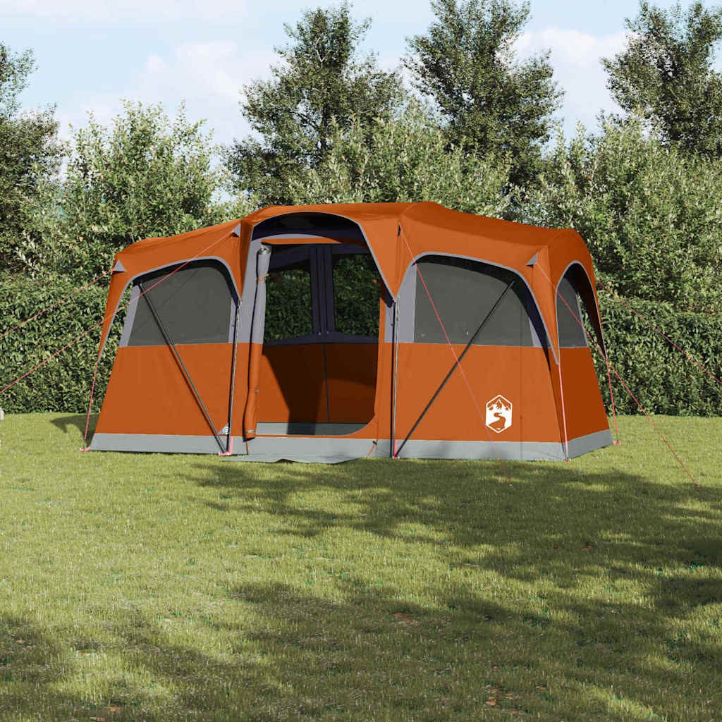 furnicato Faltzelt Familienzelt mit Dach Orange und Orange 435 x 255 x 216 cm, (1 tlg)