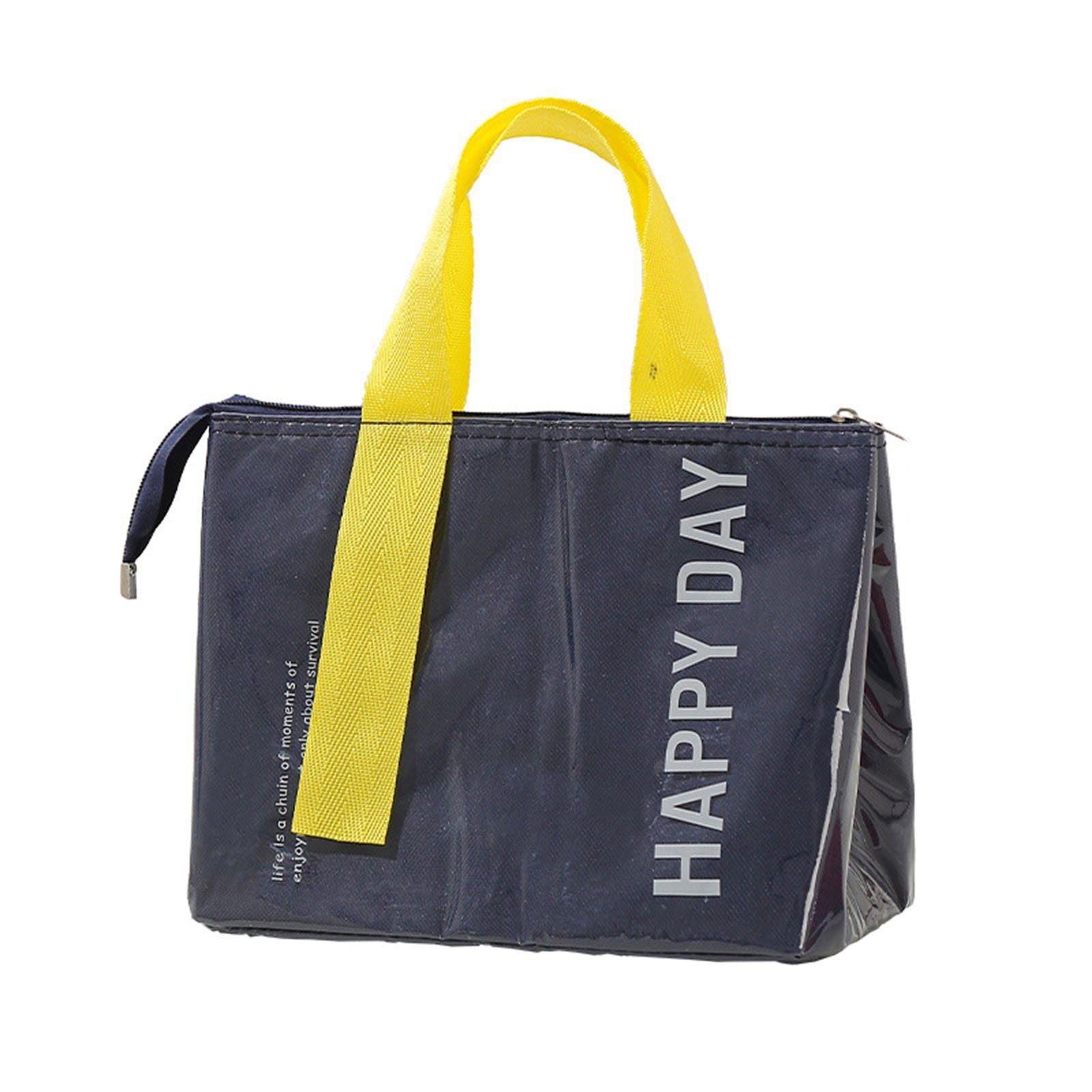 Blusmart Picknickkorb Isolierte Bento-Tasche Für Das Büro, Große Kapazität, Wasserdicht navy blue