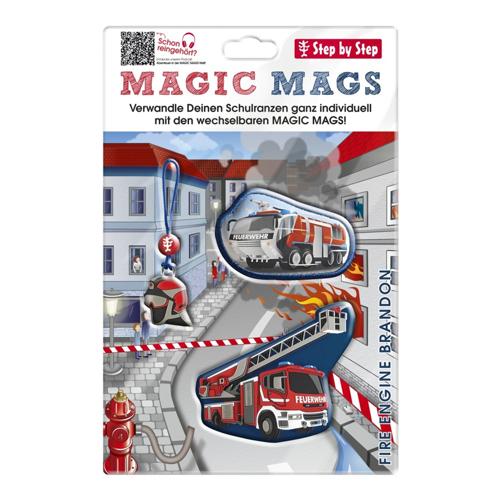 Schulranzen MAGIC MAGS "Fire Engine Brandon", 3-tlg.