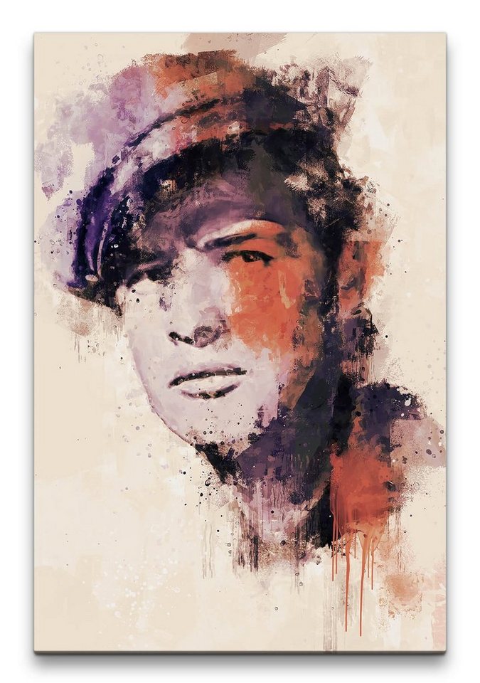 Sinus Art Leinwandbild Marlon Brando Porträt Abstrakt Kunst Filmstar ...