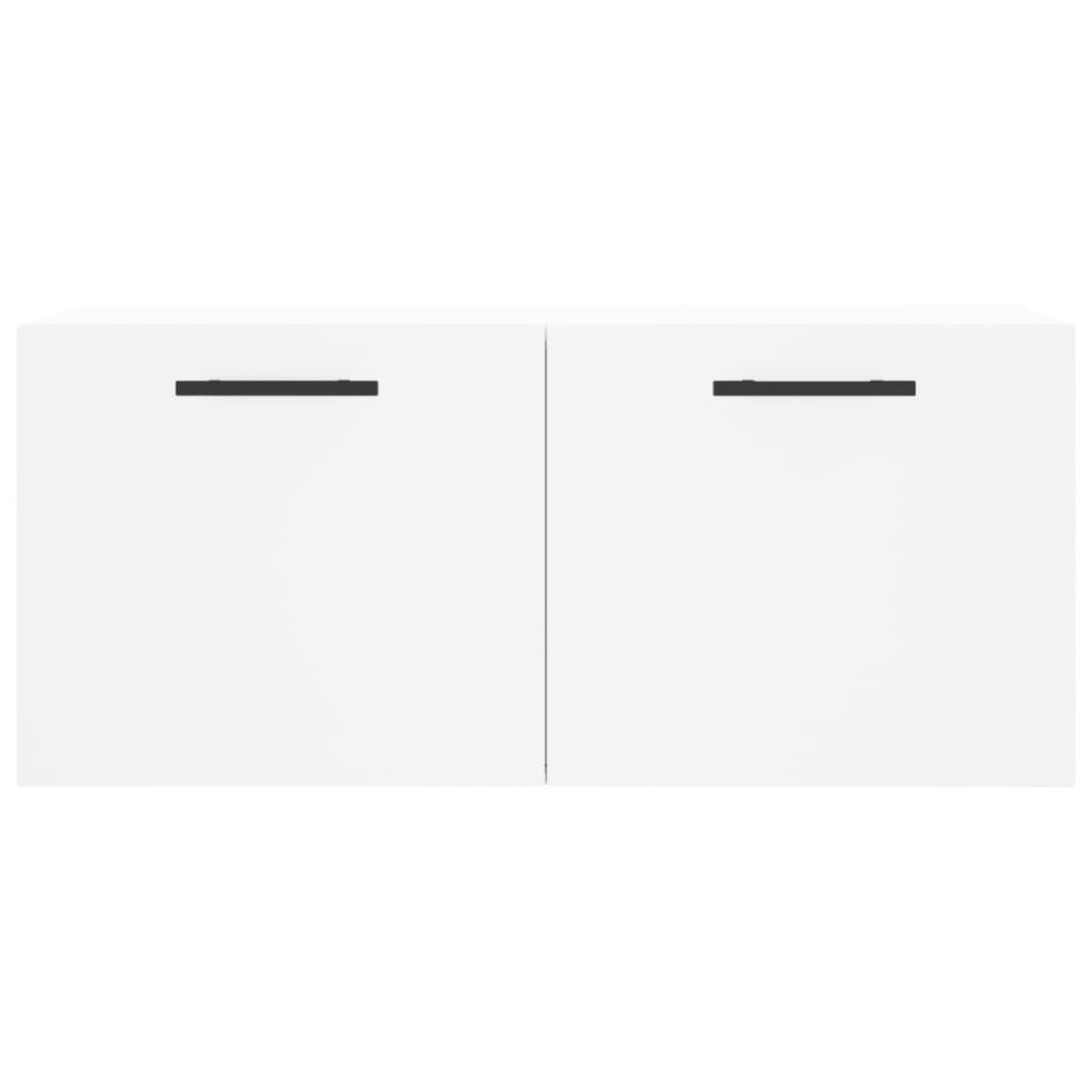 vidaXL Hängeschrank Wandschrank Weiß 80x36,5x35 cm Holzwerkstoff (1-St) – Bild 5 von 5