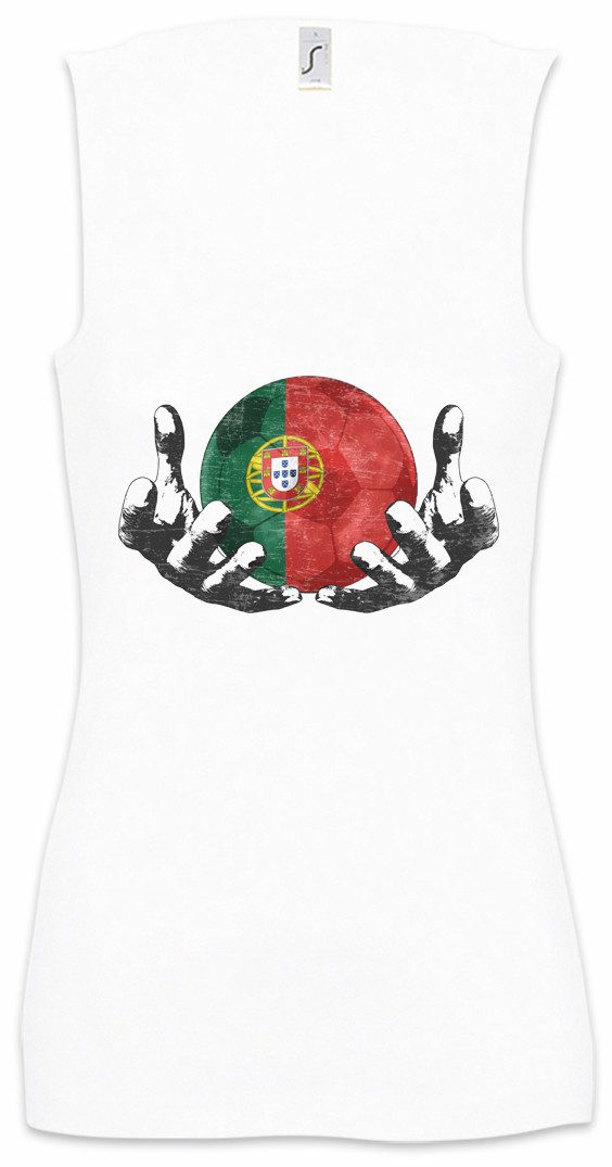Tanktop Portugal Football Magic Ball Ärmelloses Damen T-Shirt Portugiesisch