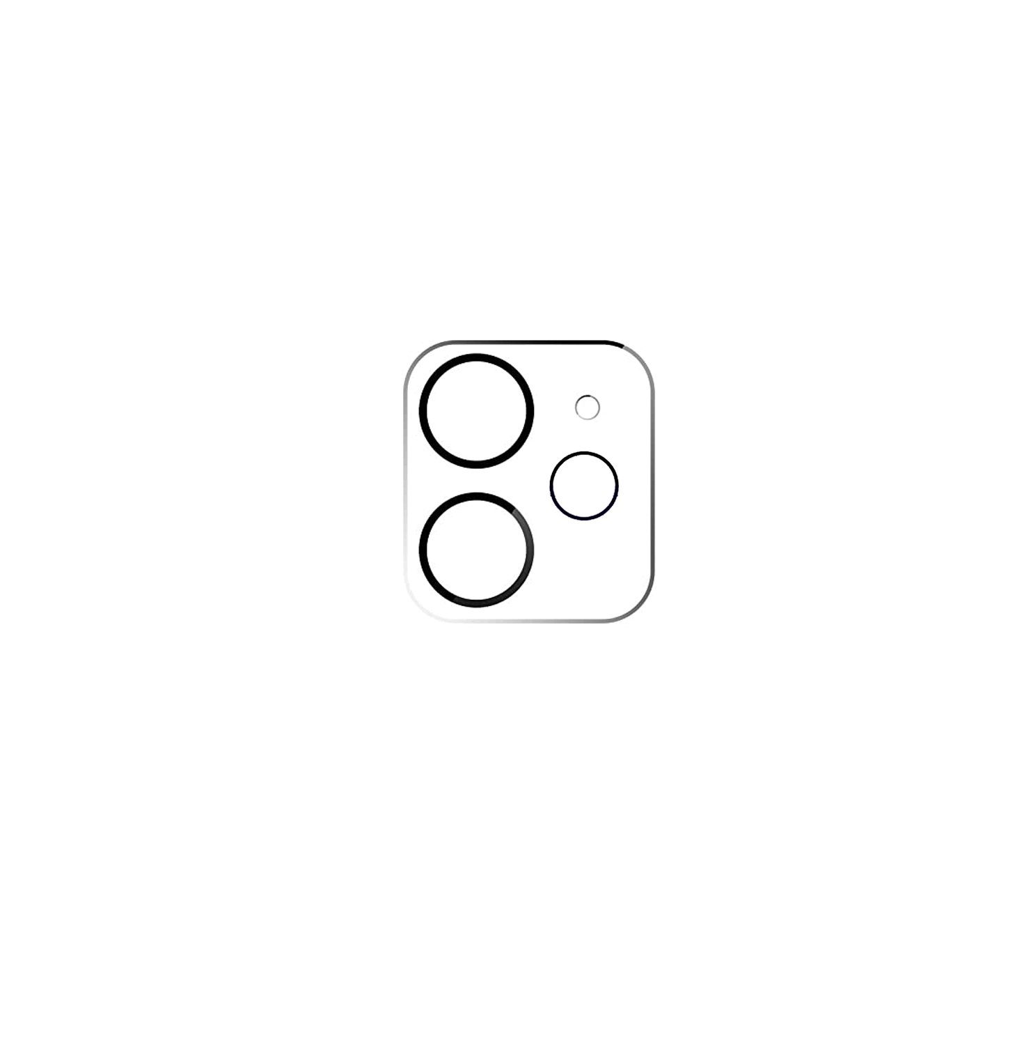 Ventarent Schutzfolie für iPhone 12 Mini / iPhone 12 / iPhone 11 Kameraschutz Linse Glas, (Kamera Schutz, 1-St., inkl. Reinigungstuch), Transparent, Stoßschutz, Smartphone