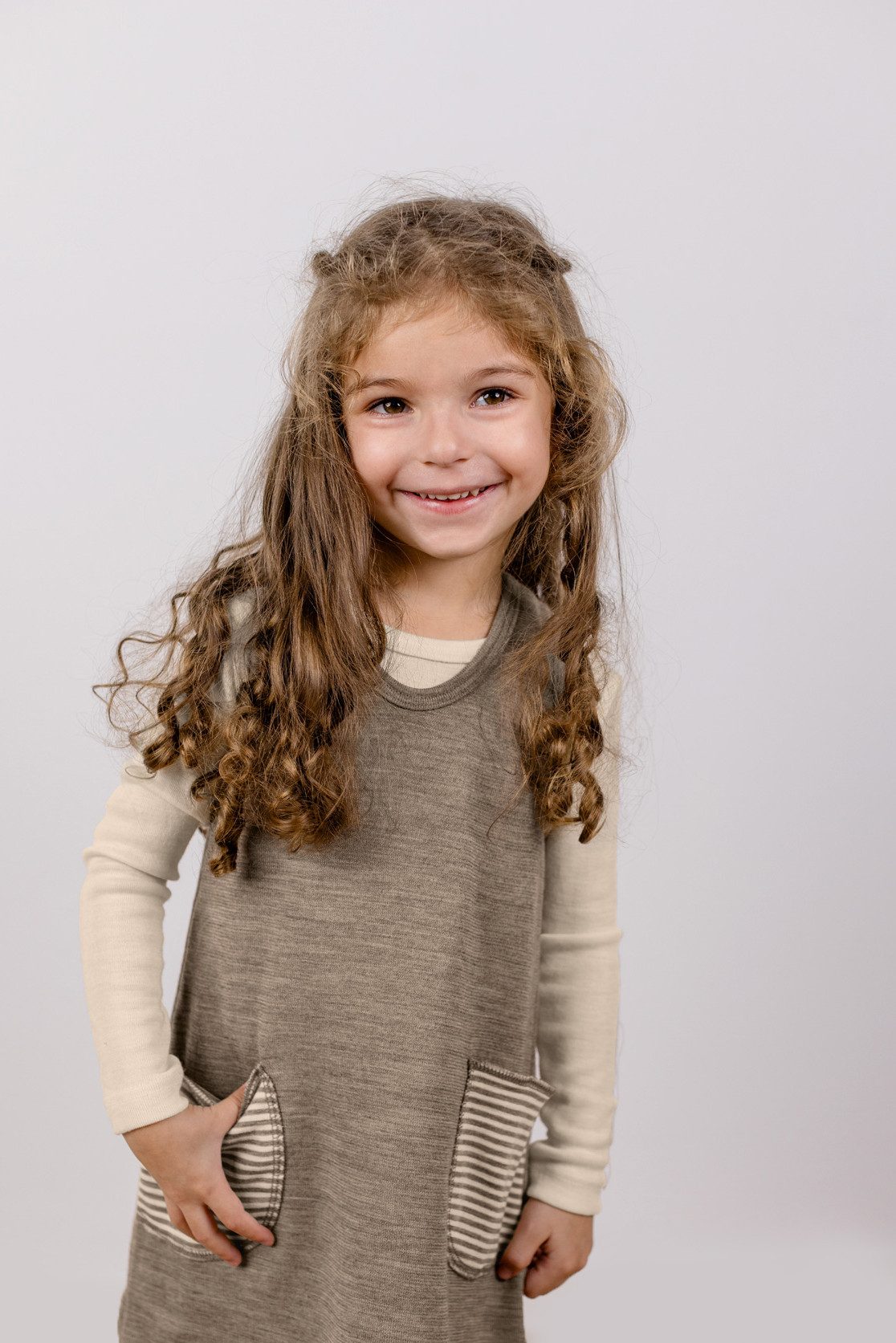 Engel Naturkleidung A-Linien-Kleid Baby-Kleidchen, Frottee