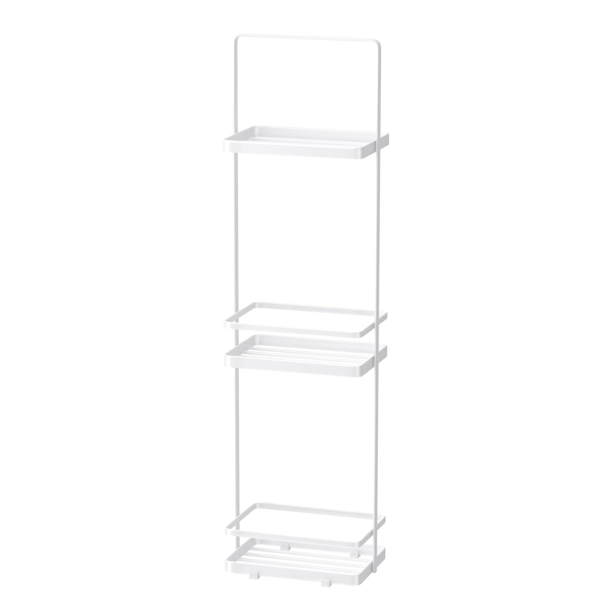 doporro Badregal Duschablage Toilettenregal Bodenstehend ohne Bohren 3 Ebenen Reglo02