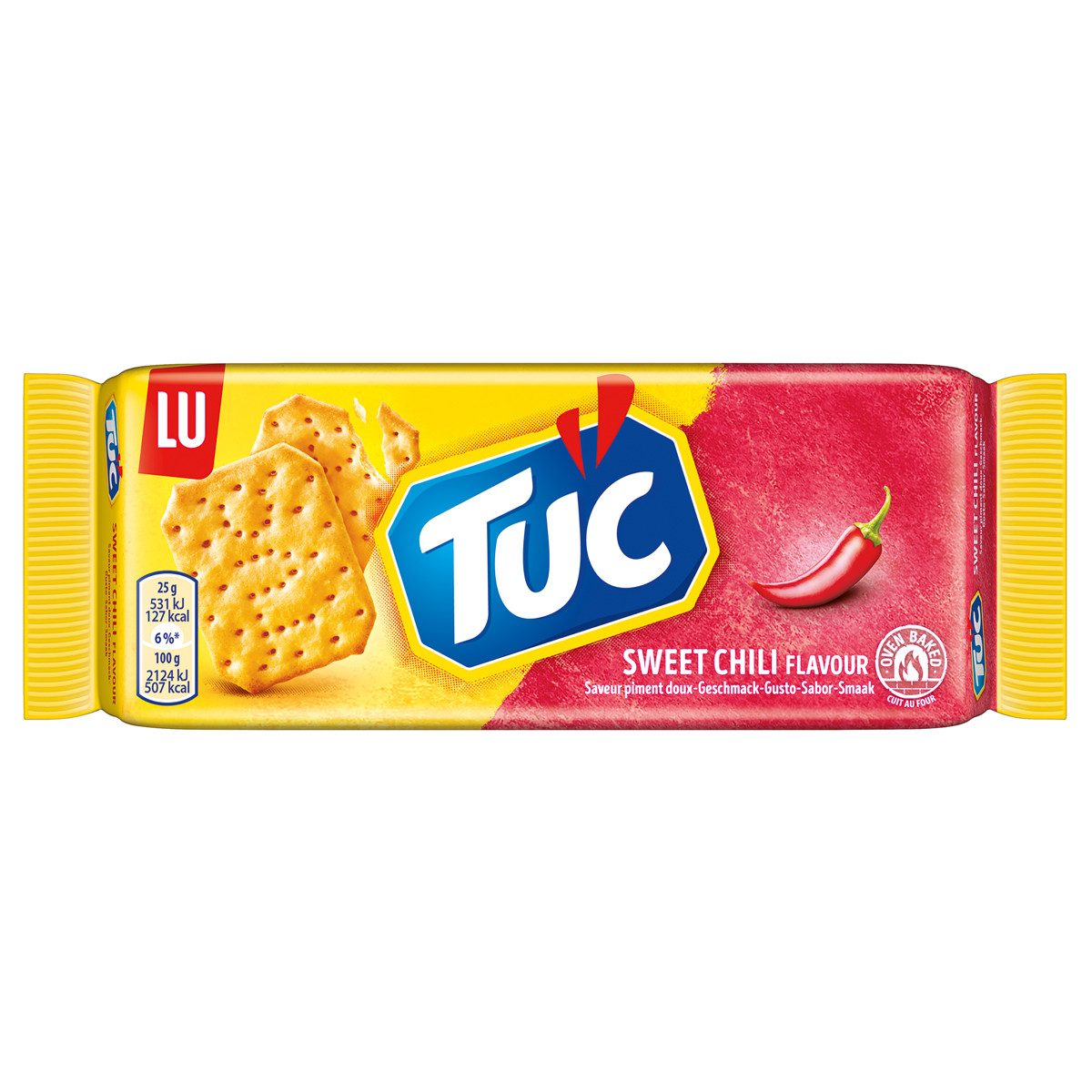 Tuc Knabberei, TUC Sweet Chilli Cracker leicht scharf knusprig und aromatisch 100g
