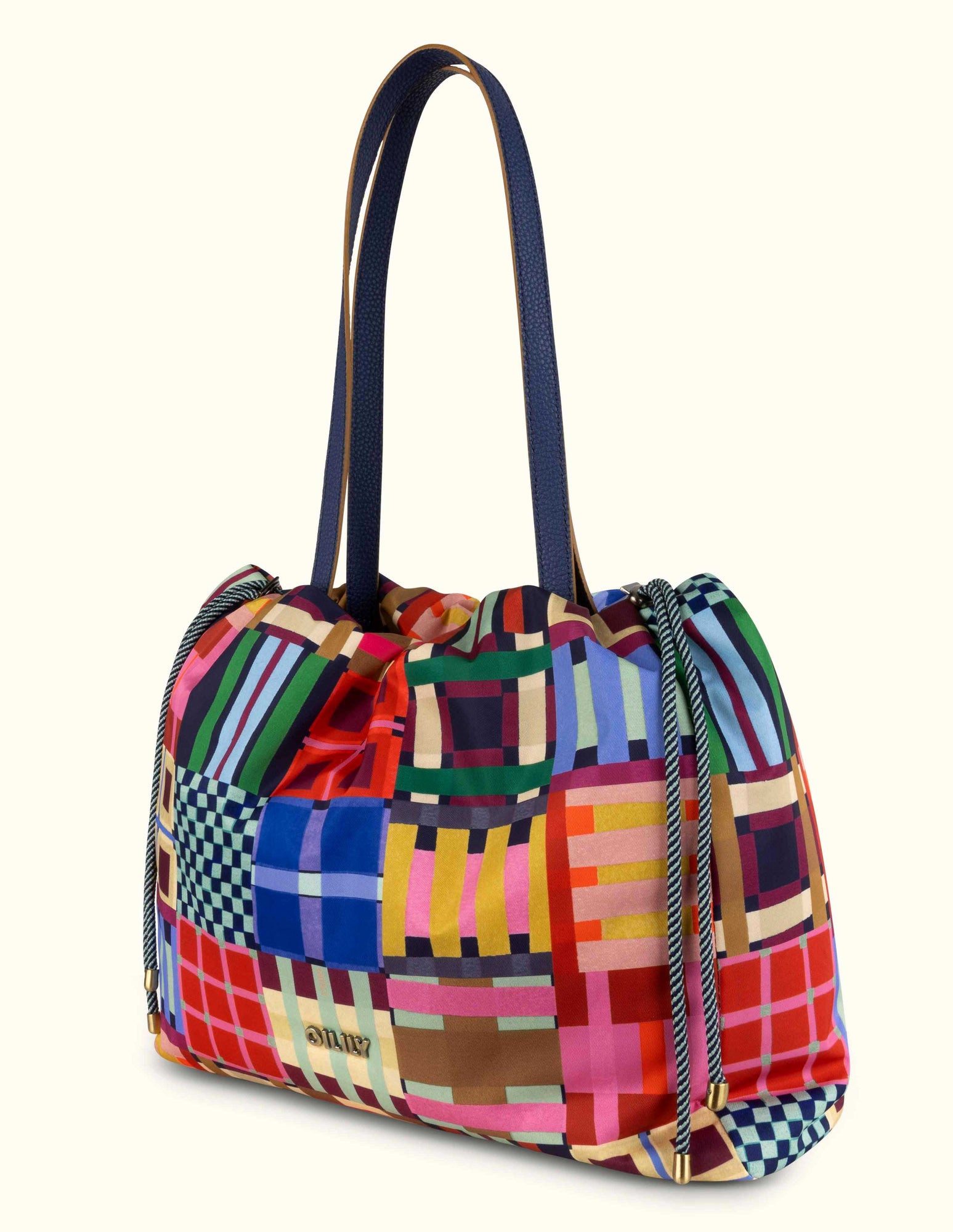 Oilily Shopper Skar Wedgewood Tartan Tape