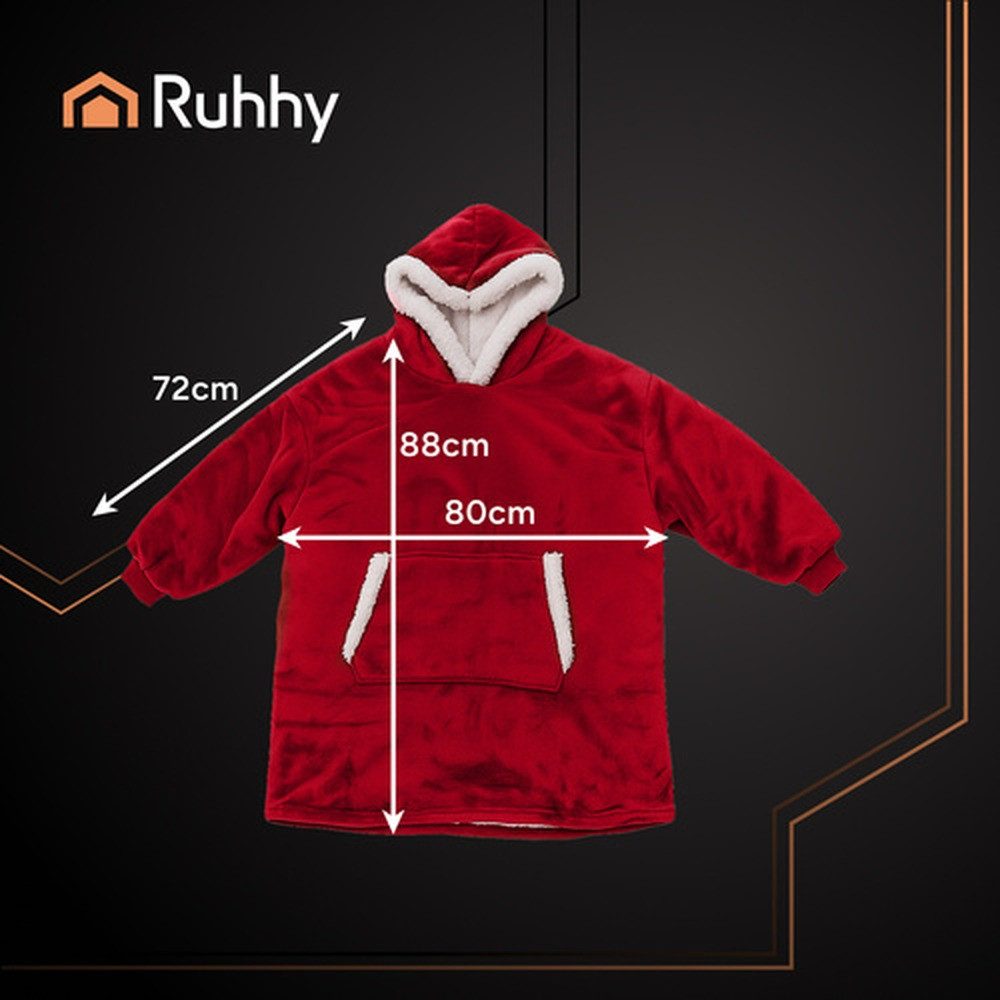 Ruhhy Longpullover Decken-Sweatshirt XXL-Hoodie (Spar-Set, oversize) günstig online kaufen