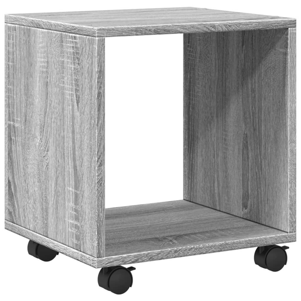 vidaXL Beistelltisch Rollschrank Grau Sonoma 37x33x42,5 günstig online kaufen