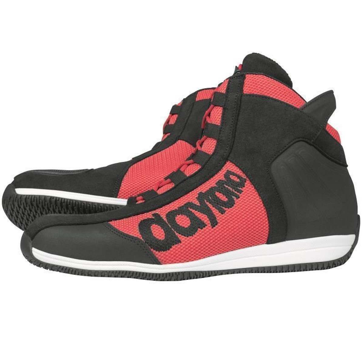 Daytona Corp Stiefel Daytona AC4 WD schwarz / rot Motorradstiefel (Packung, Antistatische und Öl- und Benzinfeste Sohle) motorradschuhe für herren