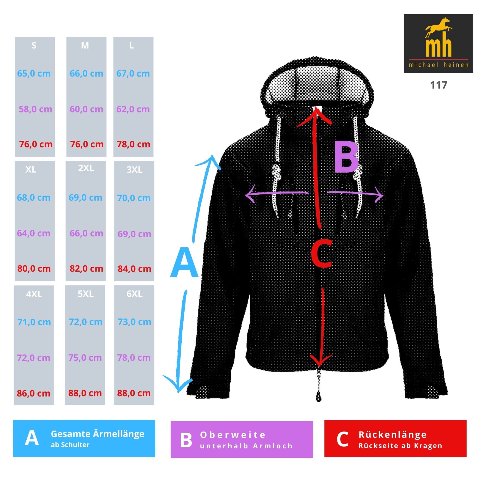 Michael Heinen Softshelljacke Herren wasserfest, winddicht, atmungsaktiv
