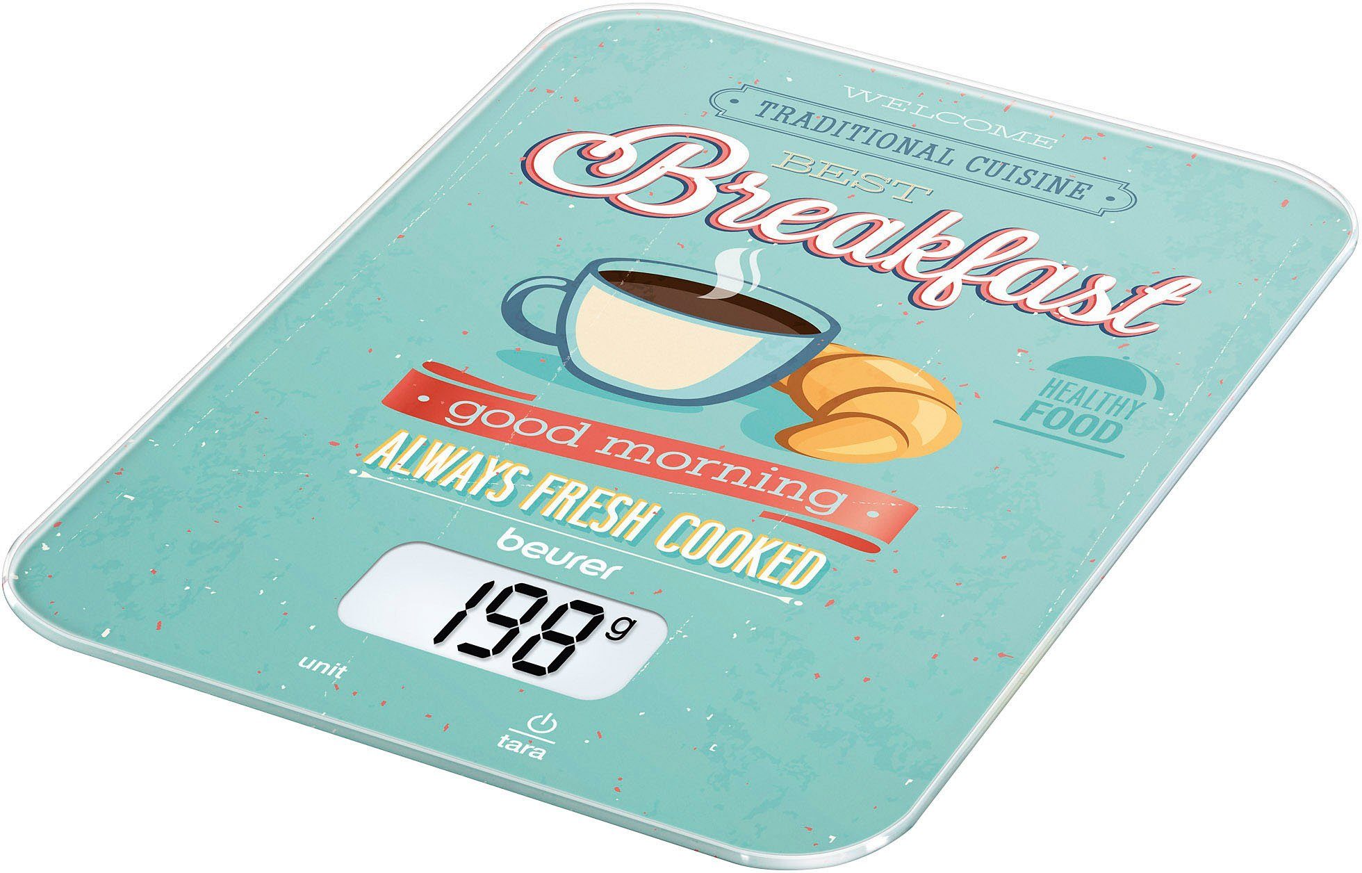 Küchenwaage KS 19 Breakfast, mit Frühstücks-Design, Tragkraft bis 5 kg