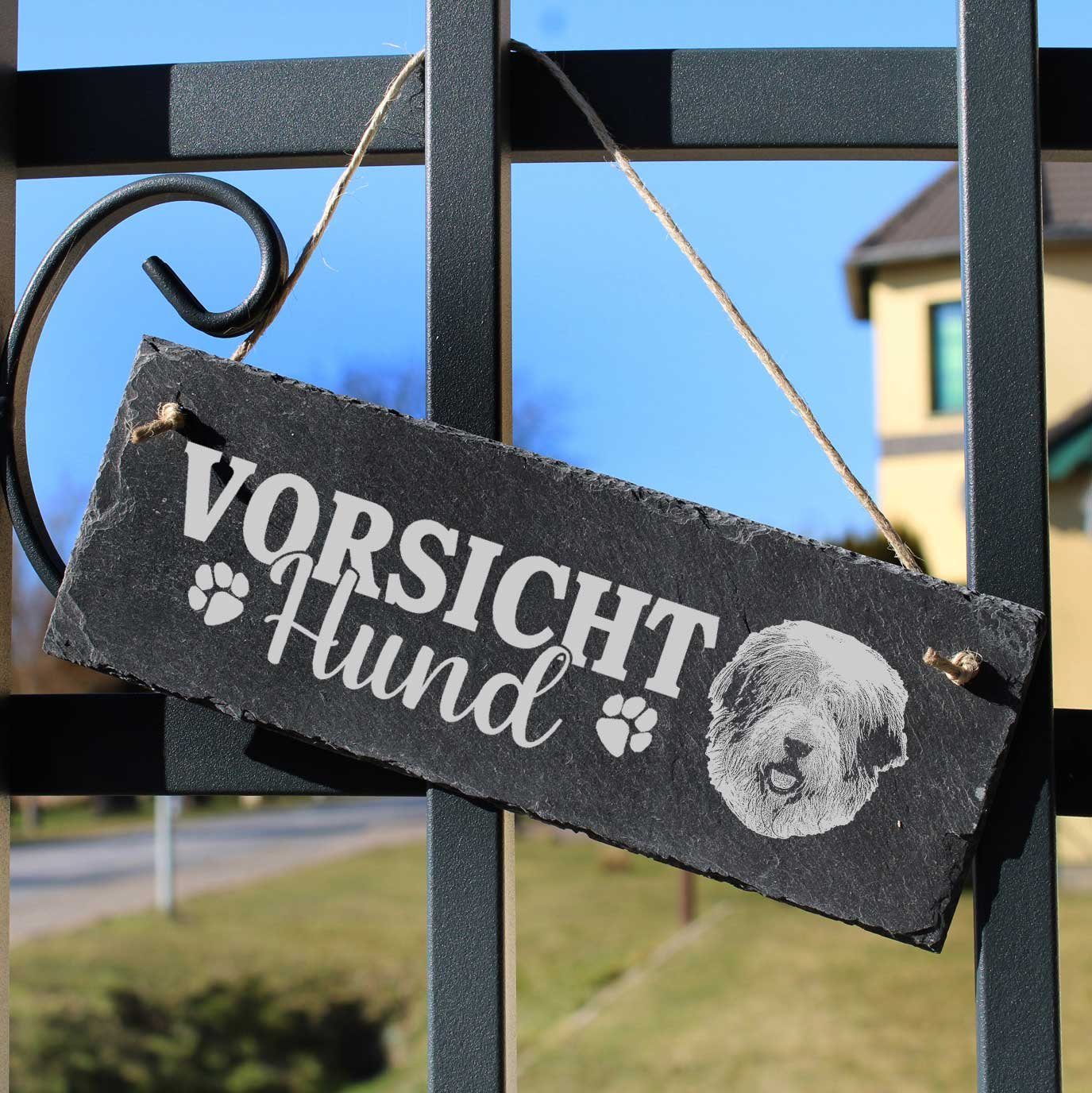 Vorsicht 22x8cm Ciob?nesc MioriticSchild Hund Românesc Dekolando Hängedekoration