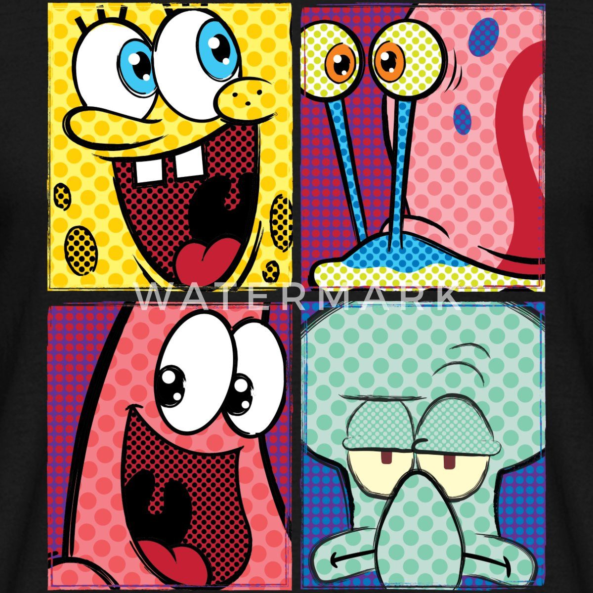 Spreadshirt T-Shirt SpongeBob Schwammkopf Patrick Gary Thaddäus Männer T-Sh günstig online kaufen