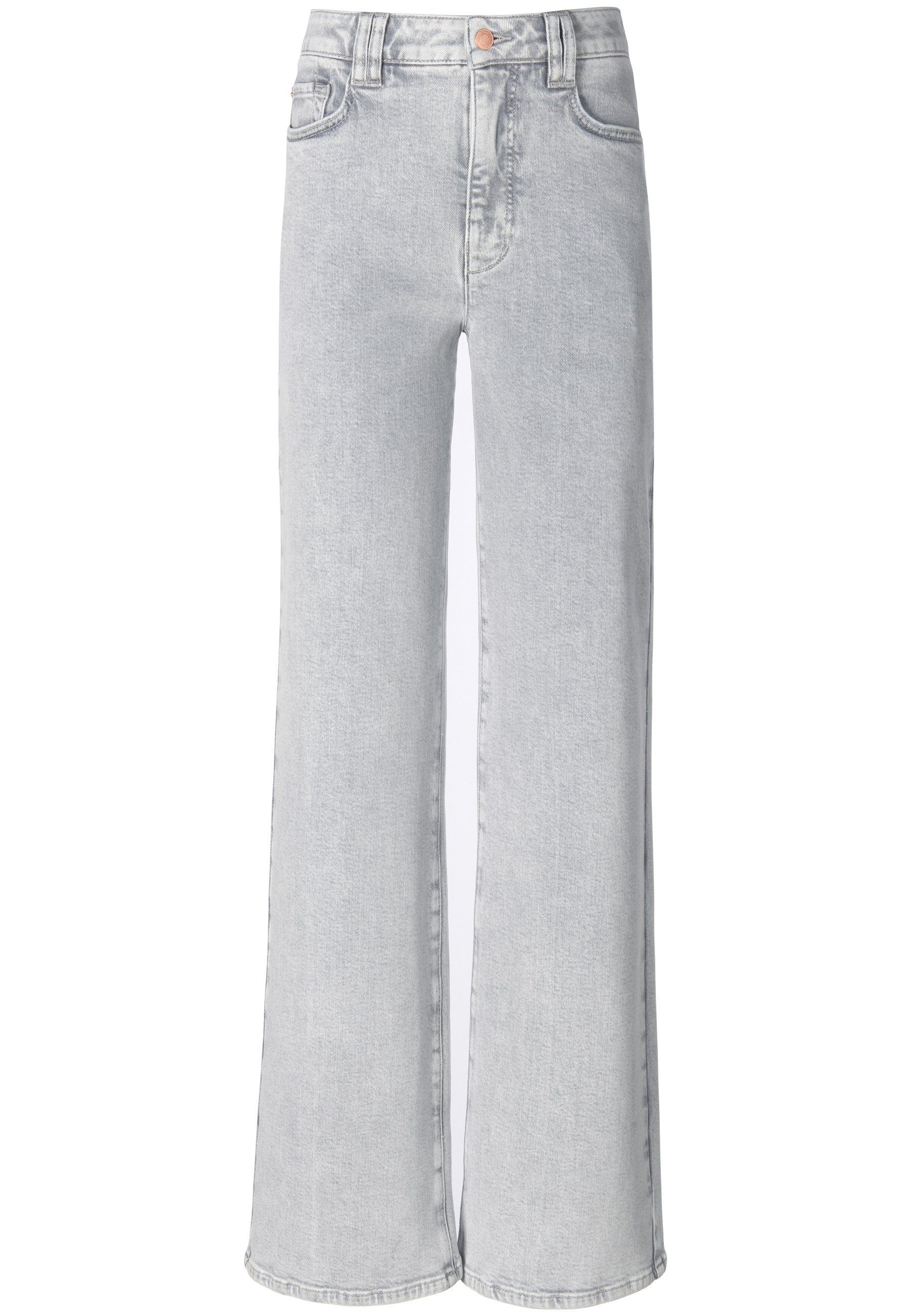 Cotton Taschen mit DAY.LIKE 5-Pocket-Jeans grau
