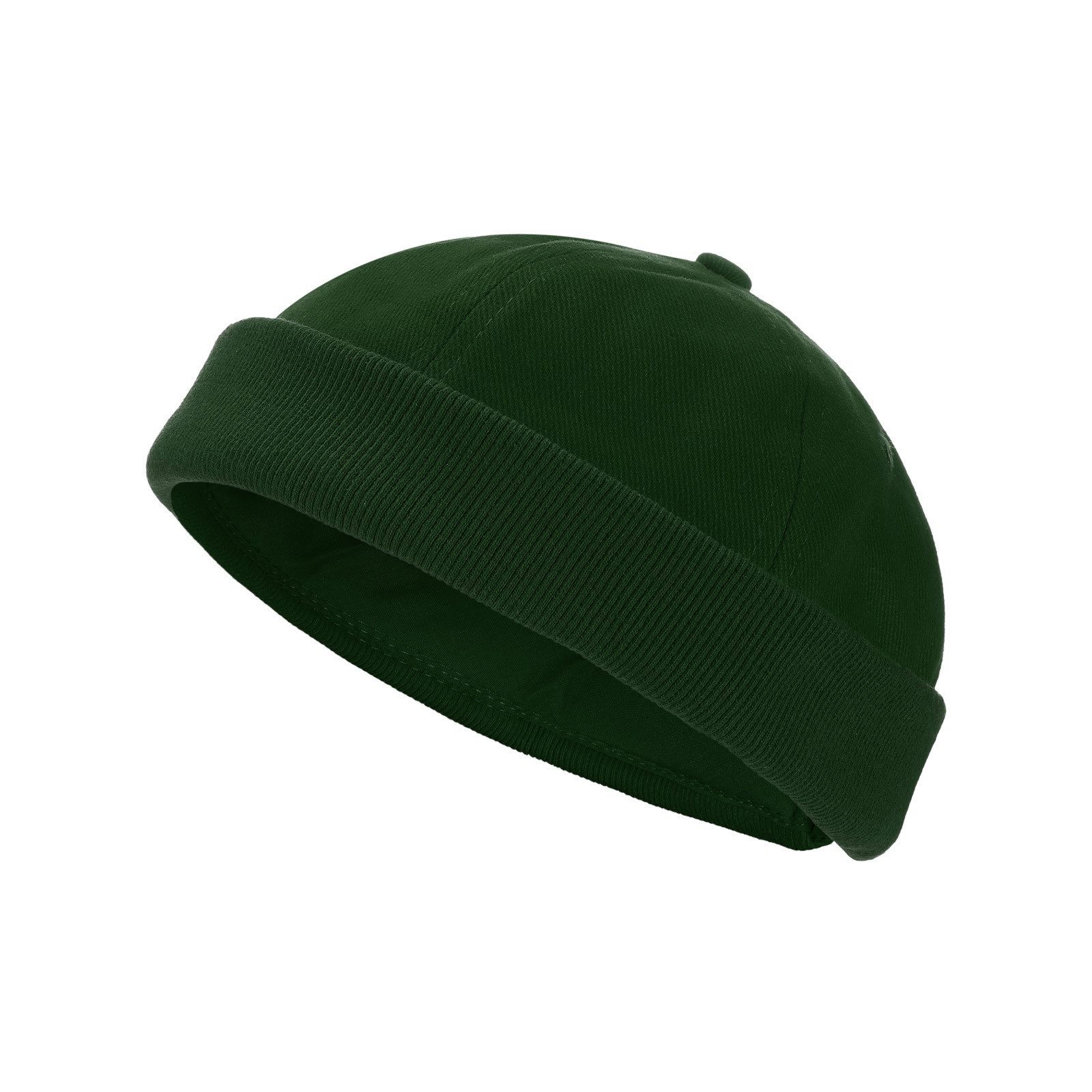 modAS Schirmmütze Unisex 1082 Segler Cap Seemannsmütze - Docker-Cap Mütze aus Baumwolle Klassischer Strickrollrand, Weite verstellbar durch Klettverschluss