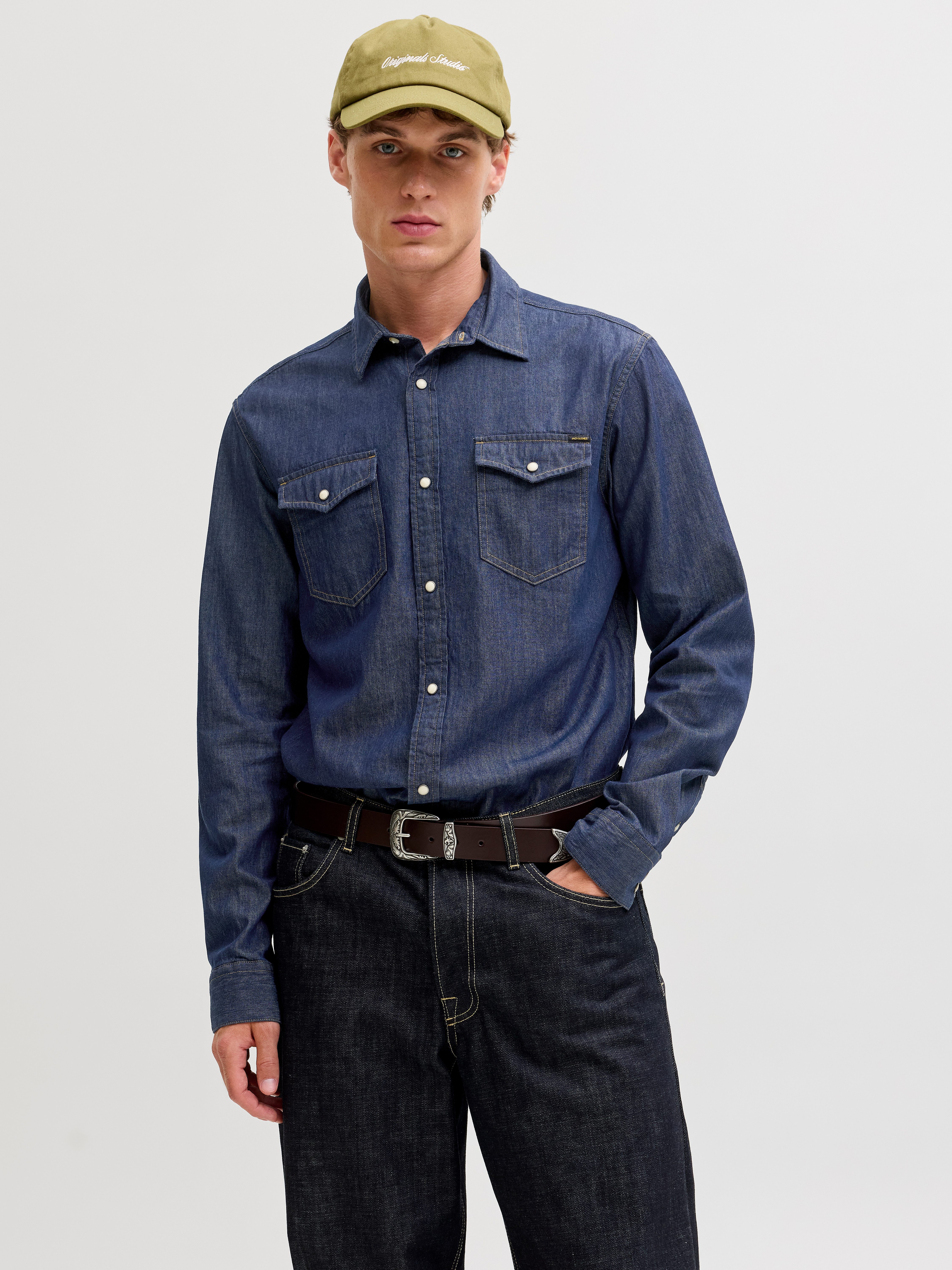 Langarmhemd JJESHERIDAN SHIRT L/S NOOS