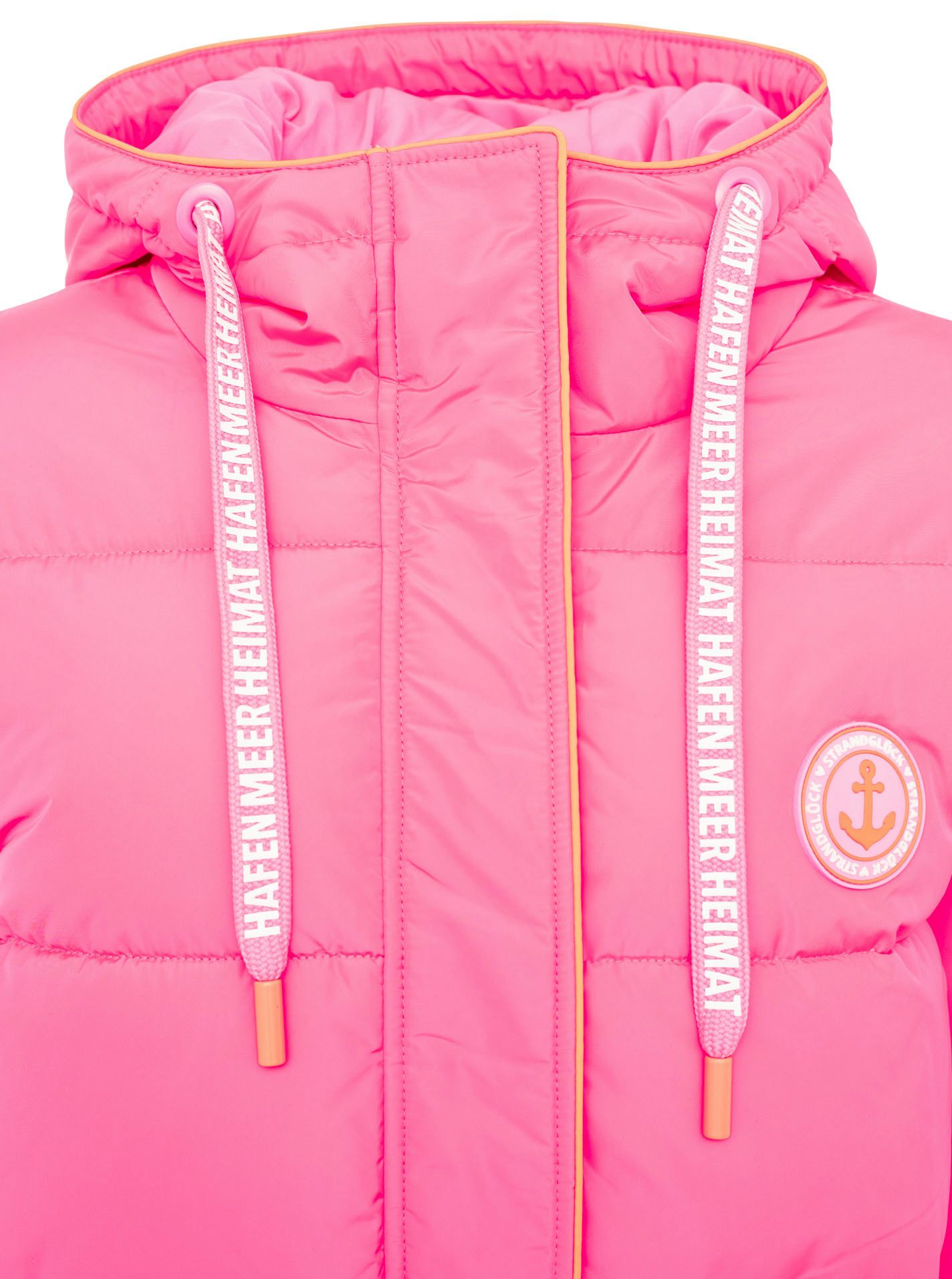 Zwillingsherz Steppmantel Küstentraum martimen Details, mit Kapuze und Taschen