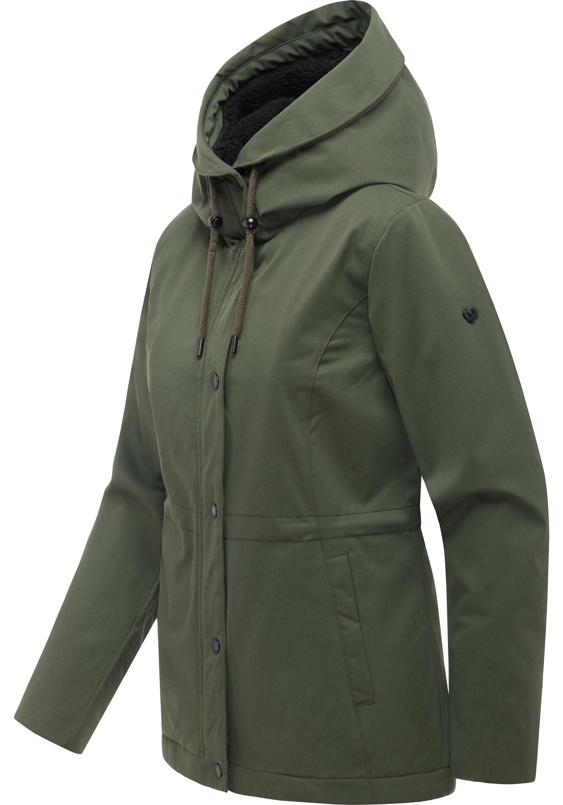 Ragwear Outdoorjacke Padmini B Y Wasserdichte Übergangsjacke mit Taillenzugkordel – Bild 2 von 5