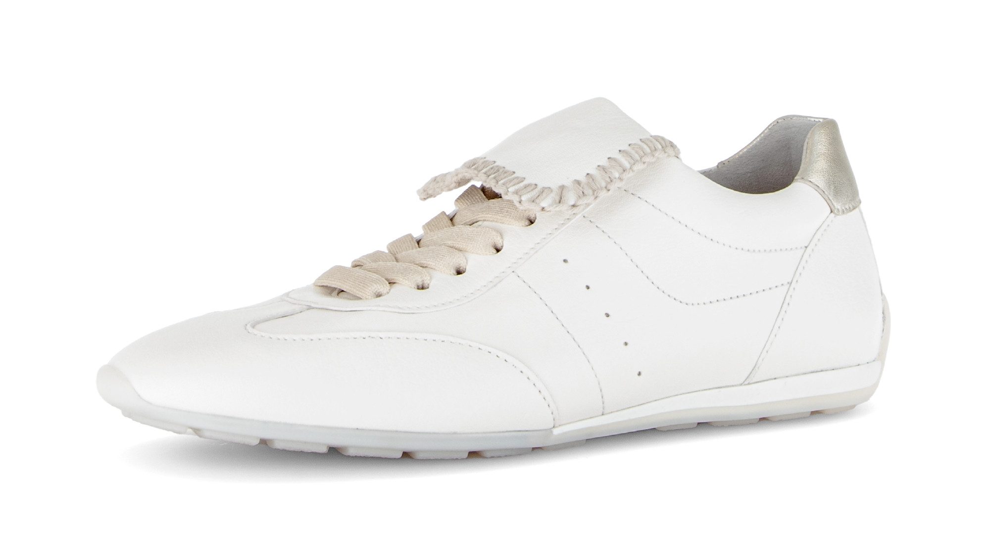 Gabor Sneaker Freizeitschuh, Halbschuh, Schnürer mit Ziernähten und Kontrastbesatz