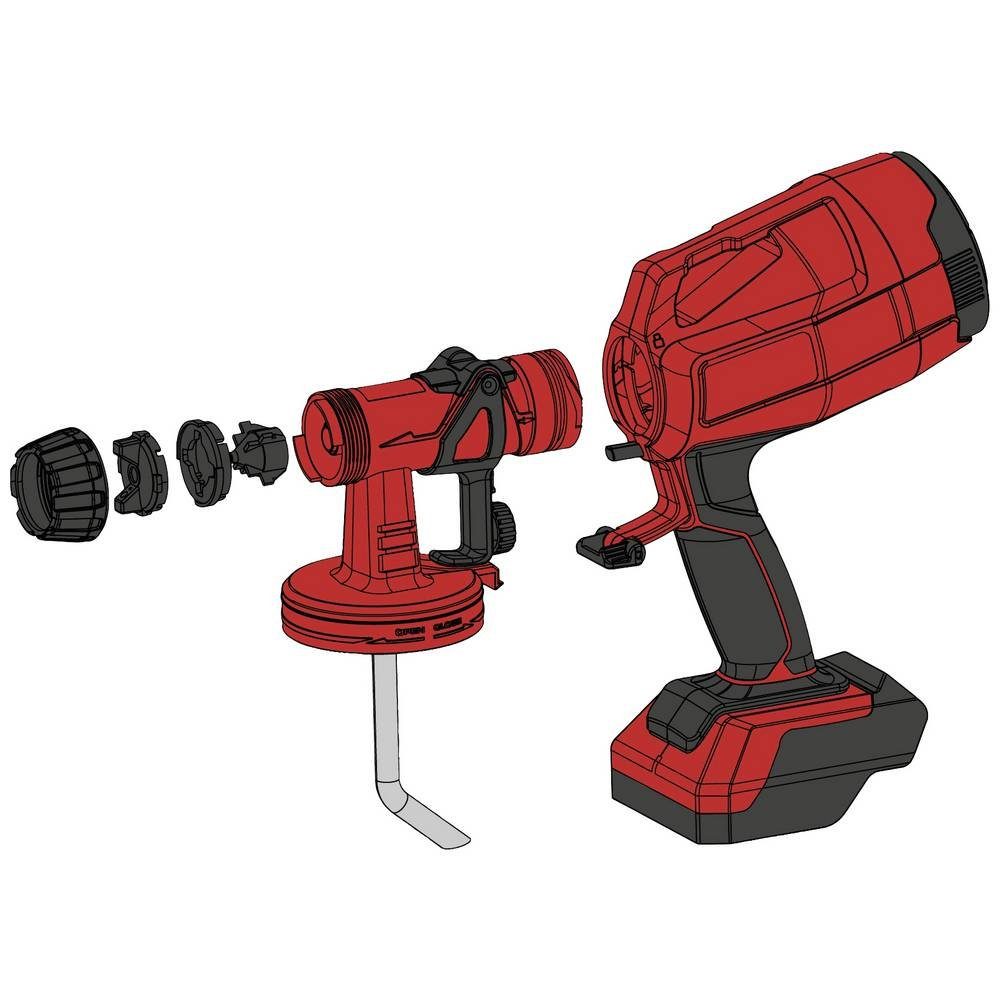 Einhell Farbsprühgerät Akku-Farbsprühsystem TC-SY 18/60 Li-Solo 4260025