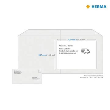 HERMA Etikett Outdoor-Etiketten A3 297x420 mm 40 Blätter Weiß