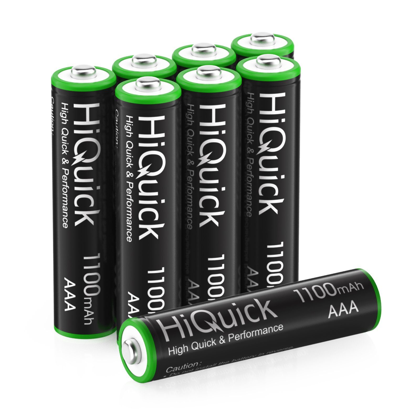 Akku AAA Mignon 1110mAh NiMH 1,2V-Batterien wiederaufladbar 8 Stück Akku