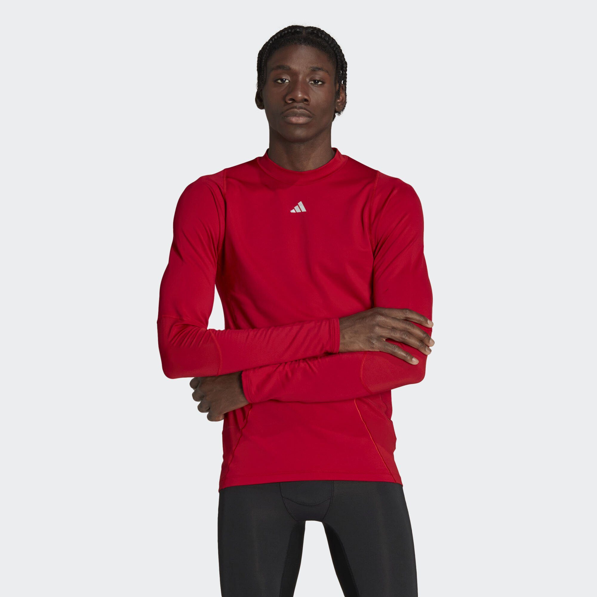 adidas Performance Funktionsshirt TECHFIT COLD.RDY LONGSLEEVE Team Power Red 2