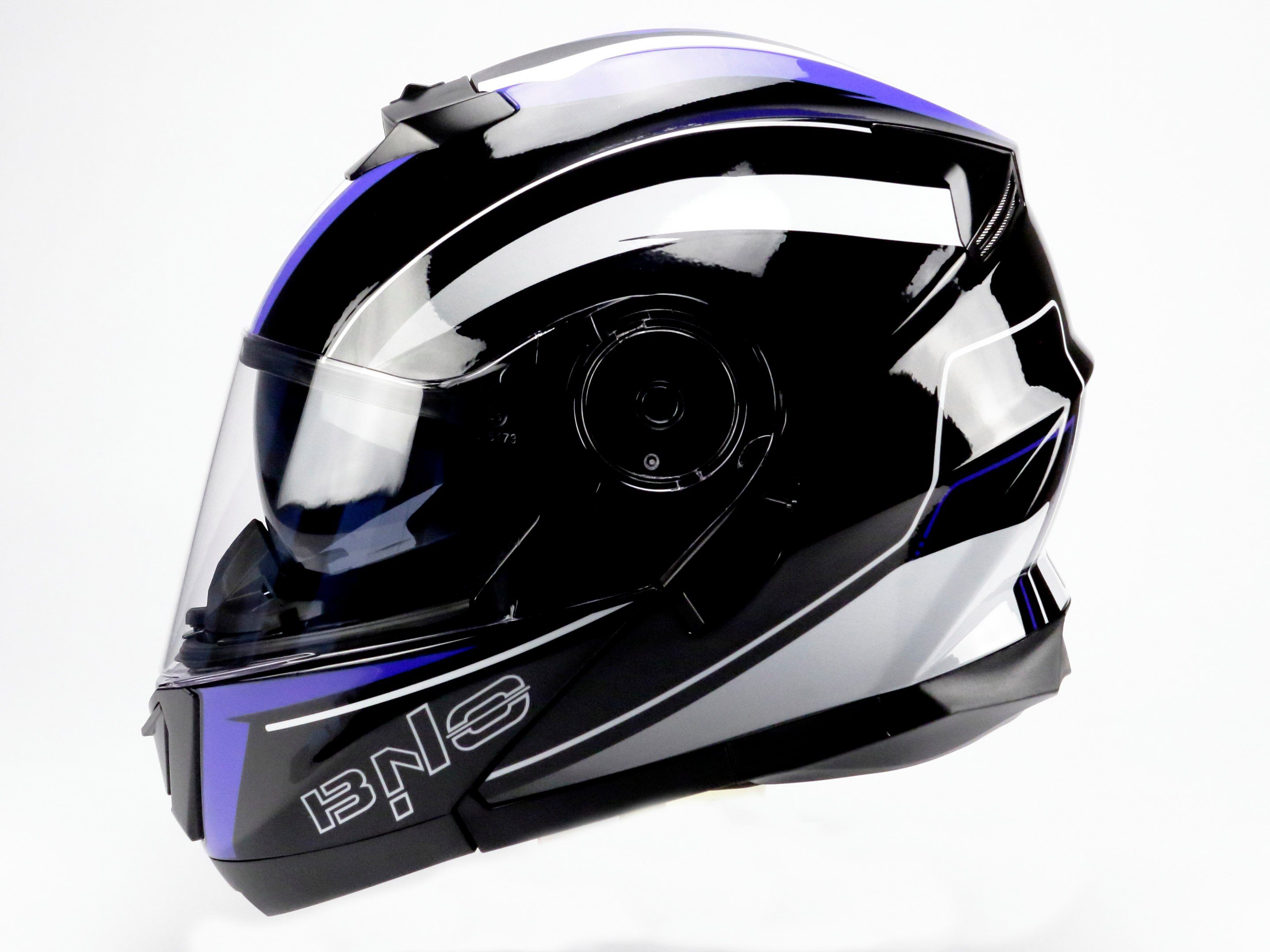 BNO Motorradhelm BNO Flip-Up 2 Integralhelm. Klapphelm mit integrierter Sonnebrille, sehr leicht, Klapphelm, mit Sonnenbrille, Flip-Up Helm, volle ECE-Prüfung