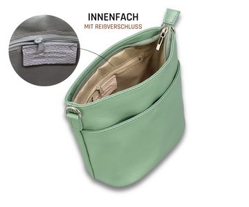 Adel Bags Schultertasche LINA Umhängetasche für Damen, Schultertasche Echtleder Gürteltasche