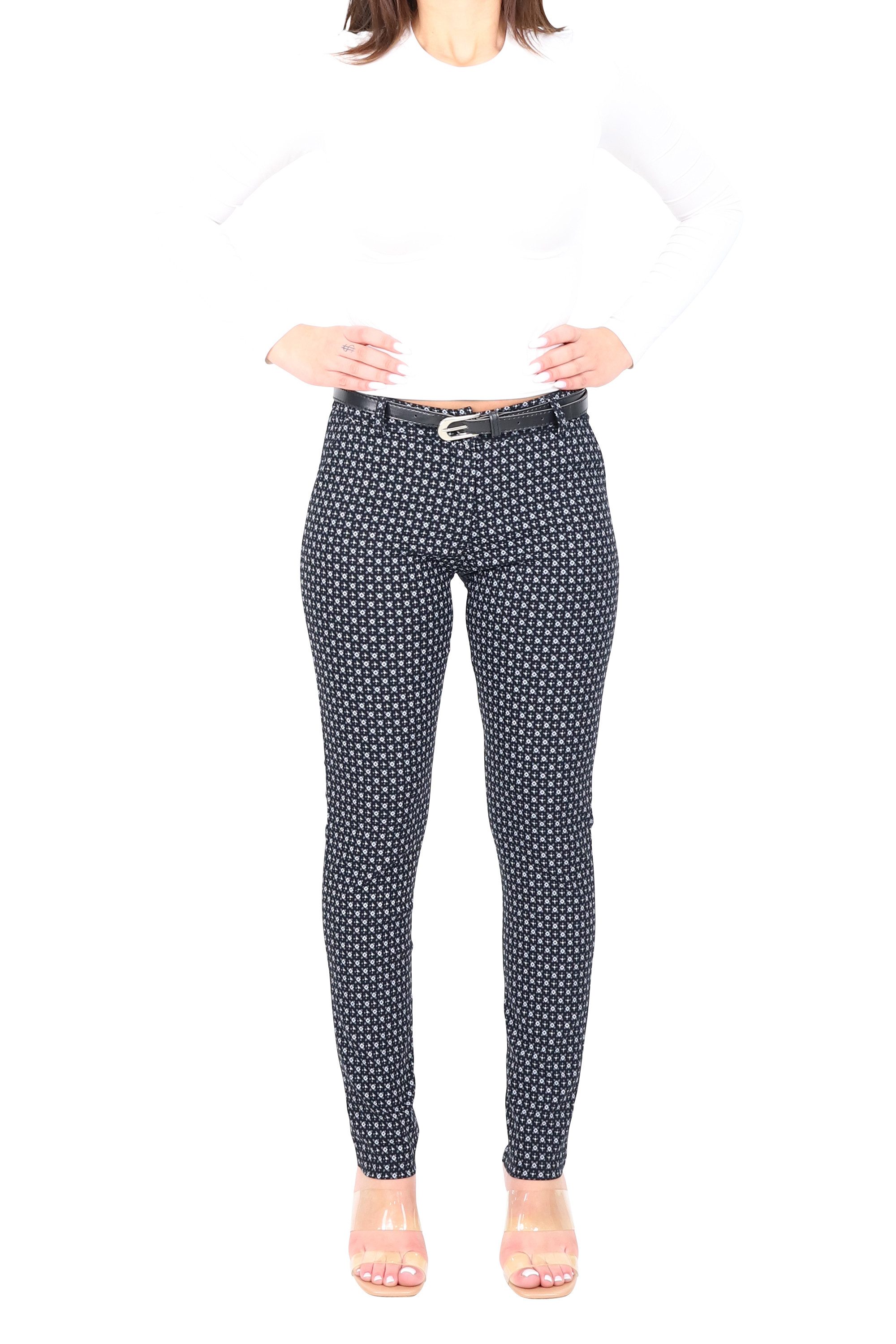 malito more than fashion Chinohose 1032 gemusterte Stretch Chinohose comfor günstig online kaufen
