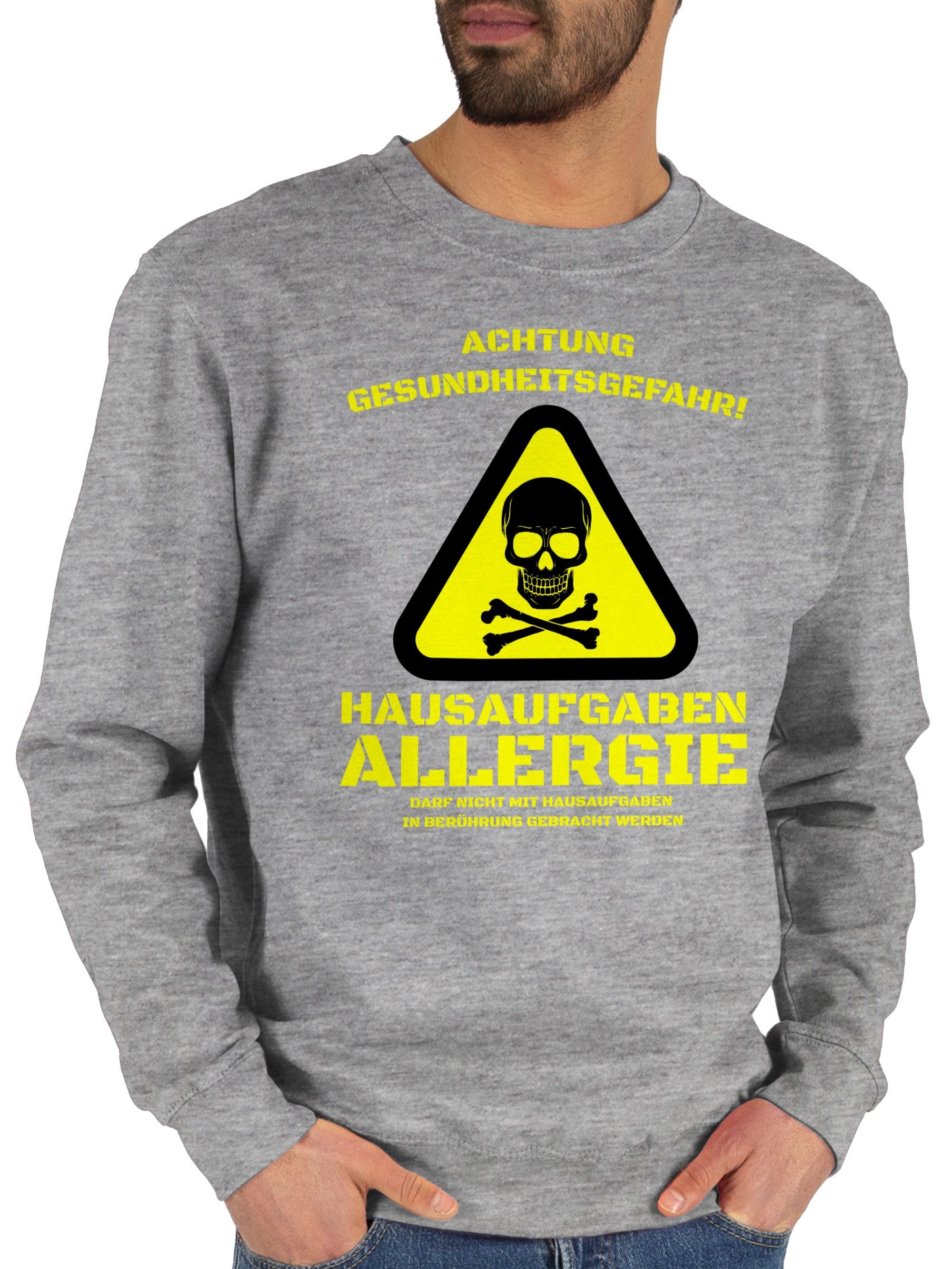 Shirtracer Sweatshirt »Hausaufgaben Allergie Sprüche Statement mit