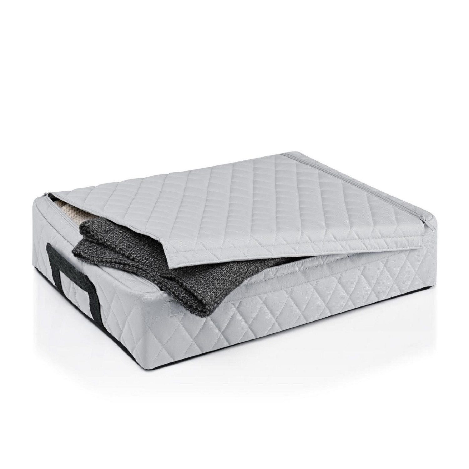 Thumbnail - REISENTHEL® Aufbewahrungsbox Aufbewahrungsbox Storagebox low Rhombus Light Gre