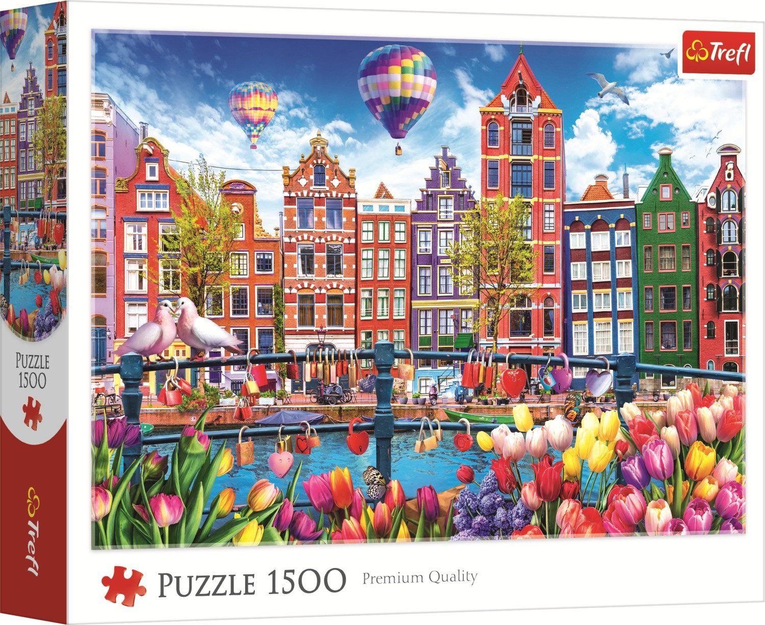 Trefl Puzzle Trefl, Buntes Amsterdam, 1500 Teile Puzzle, 1500 Puzzleteile