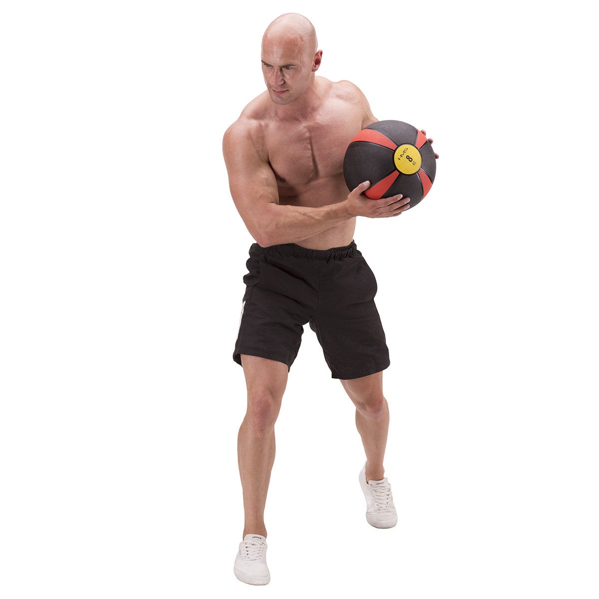 COFI 1453 Medizinball Medizin-/ Fitness-/ Trainingsball Vielseitiges Workout Kraft Ausdauer