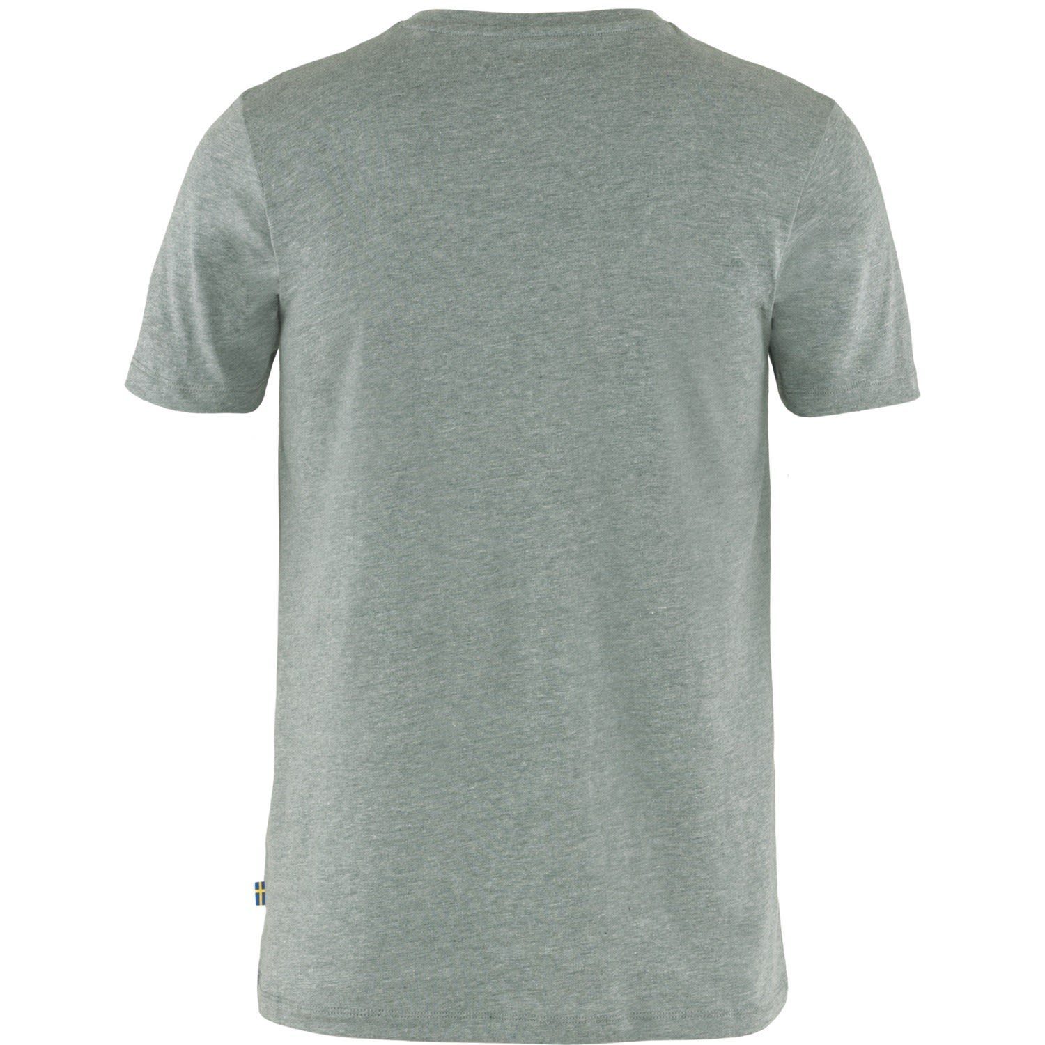 T-Shirt M Grey Melange Fjällräven Fox Fjällräven Herren Kurzarm-Shirt T-shirt