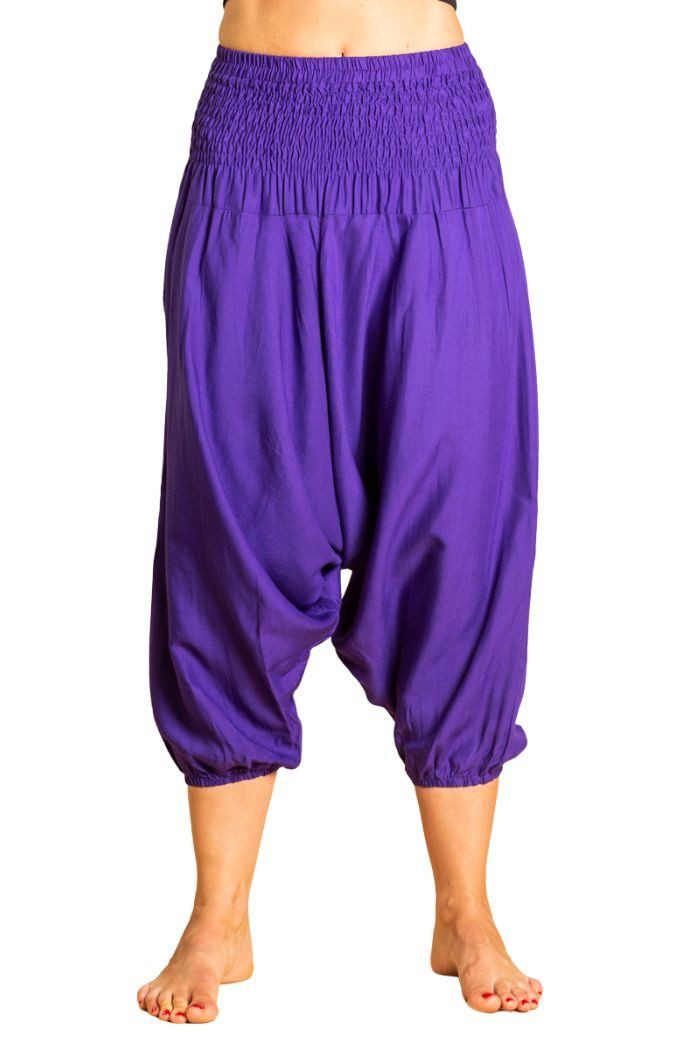 PANASIAM Pumphose Aladinhose für Kinder oder als 3/4-Hose Pumphose Freizeithose Haremshose als Caprihose aus hochwertiger natürlicher Viskose