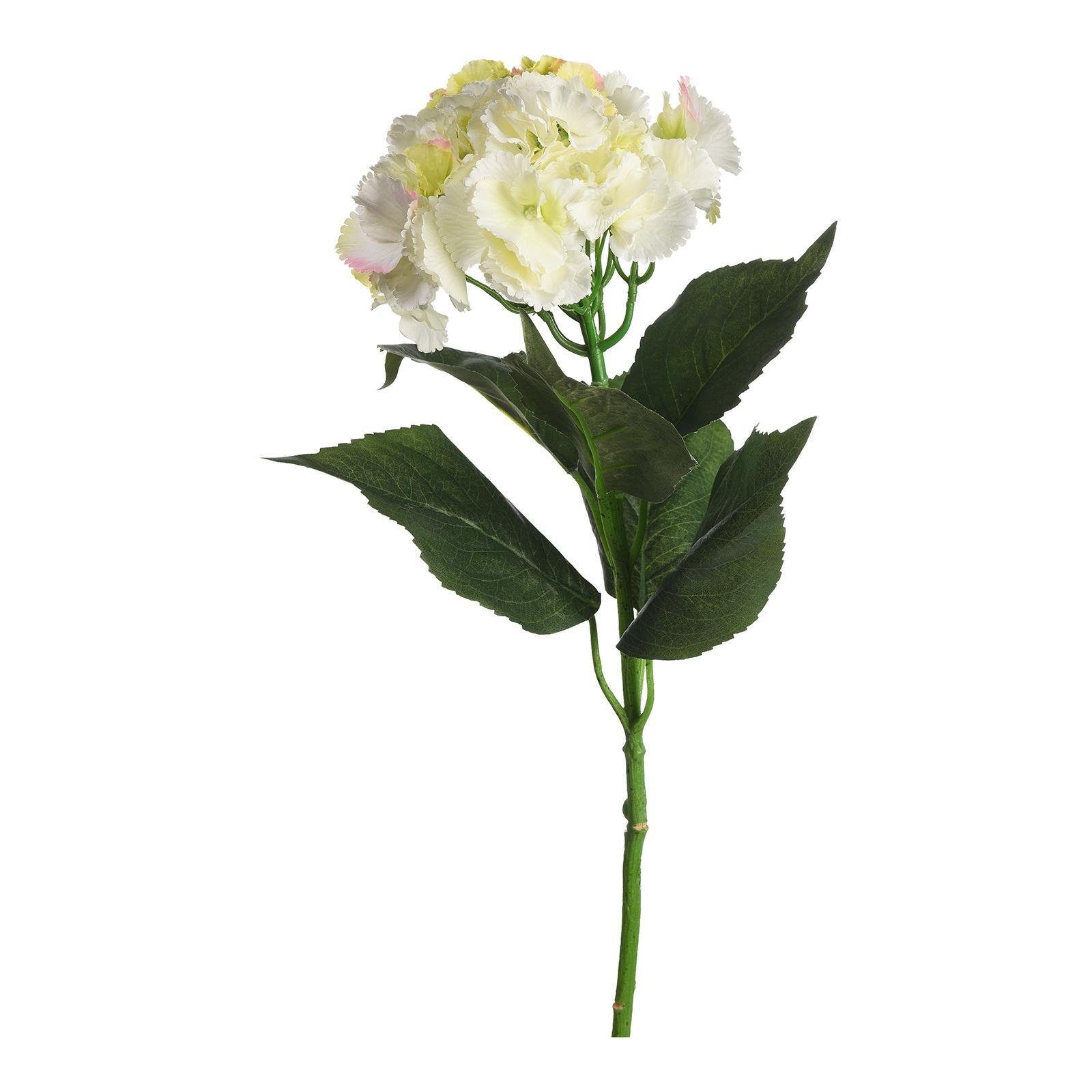 Kunstblume Kunst-Stielblume Hortensie, Depot, aus Polyester, Polyethylen, Draht, L 70 Zentimeter