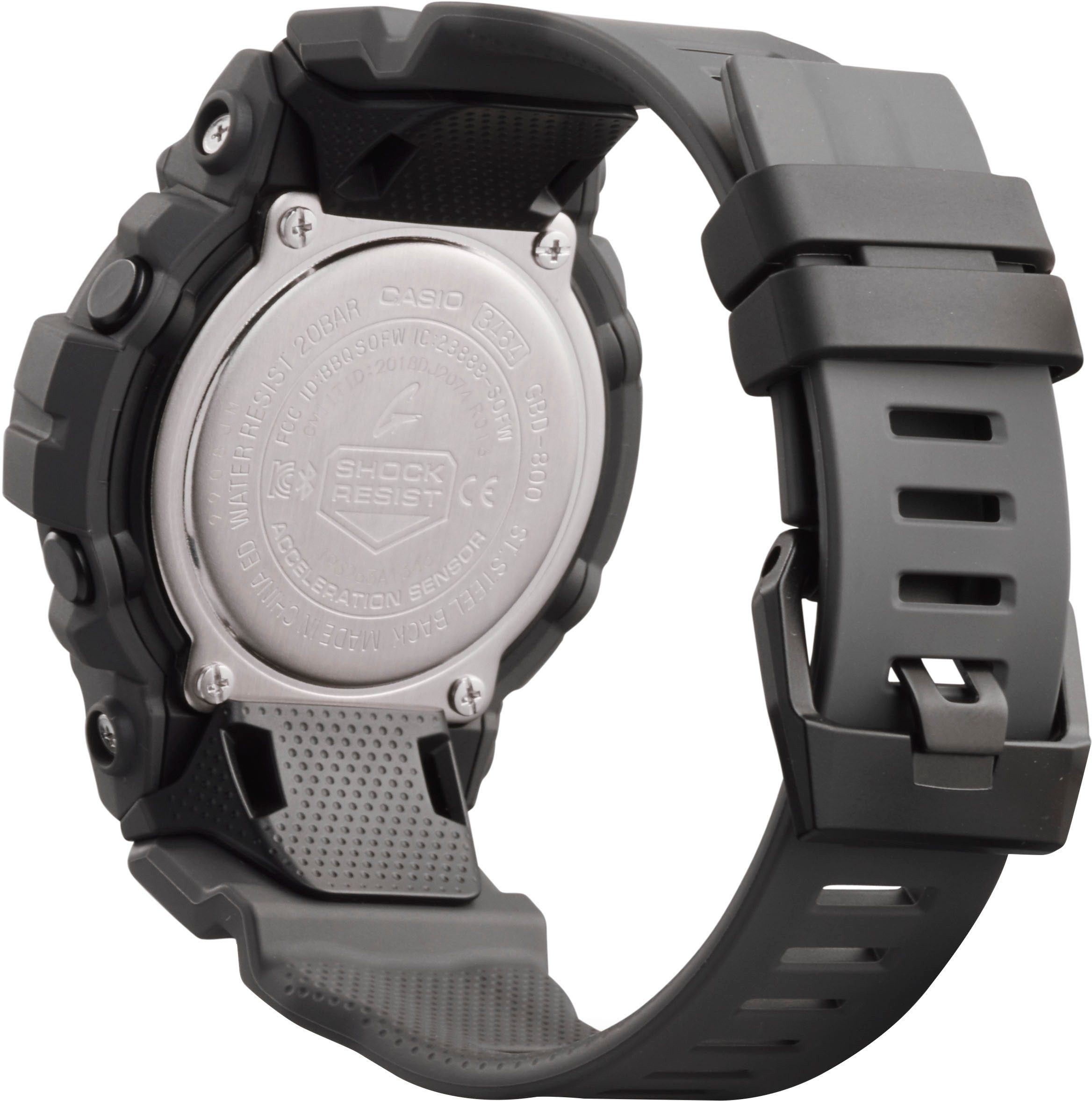 CASIO G-SHOCK GBD-800-1BER Smartwatch, Quarzuhr,Armbanduhr,Herrenuhr,Schrittzähler,bis 20bar wasserd.digital