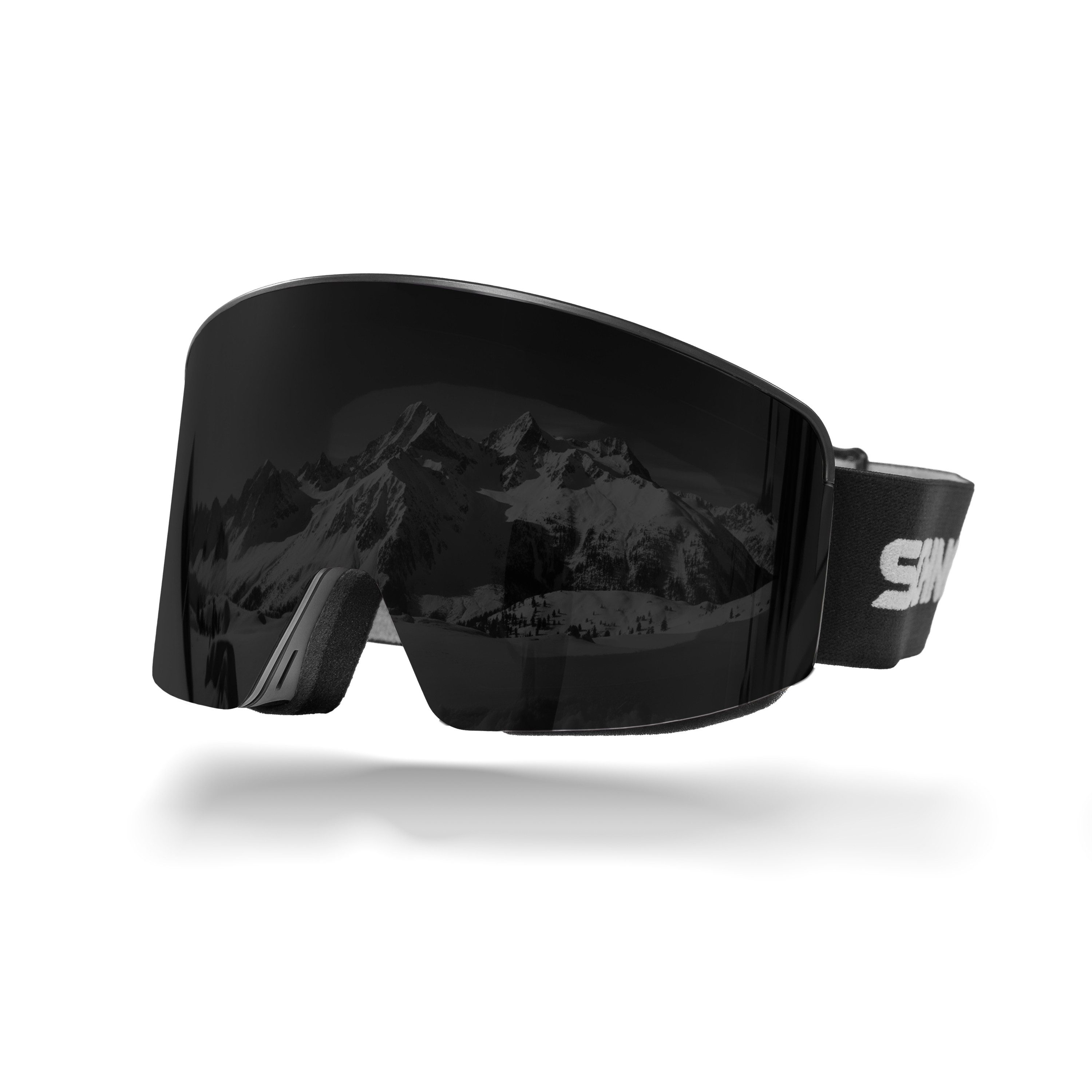 SCHNORR Sportbrille Skibrille mit magnetischer Glaswechselfunktion Dinkel Grau S4, Anti-, (1-St), Tönung Dunkelgrau getönt (S4)