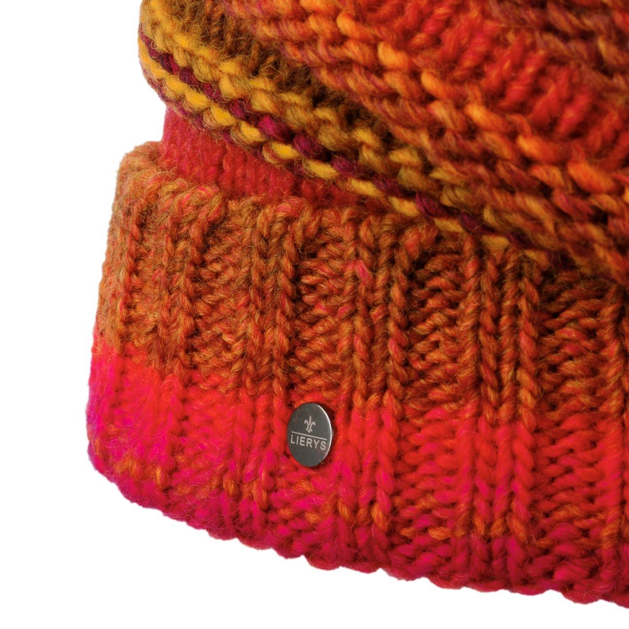 Strickmütze Germany Futter, (1-St) Lierys pink-orange mit in Beanie Made