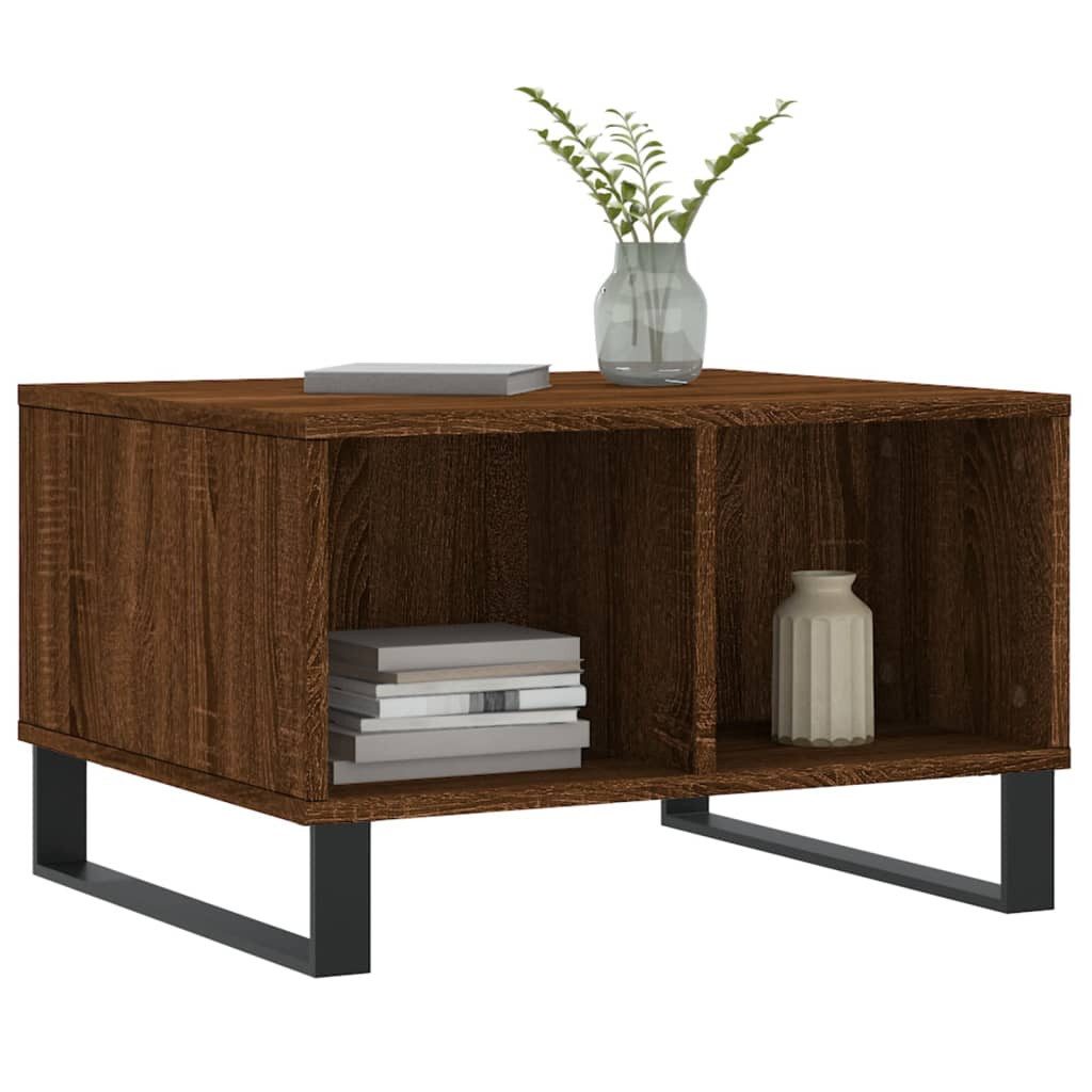 vidaXL Couchtisch Couchtisch Braun Eichen-Optik 60x50x36,5 günstig online kaufen