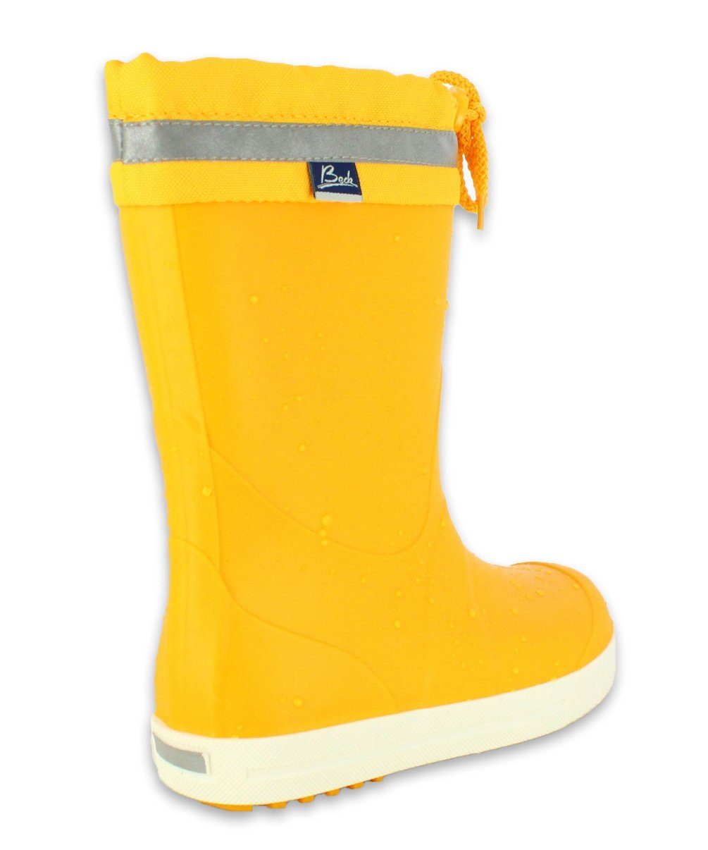 und in Mädchen Regenstiefel Größen (für und geformte Material, Jungs, gelb Wellies robustes Farben Gummistiefel wasserdicht, vielen Beck erhältlich) Einlegesohle