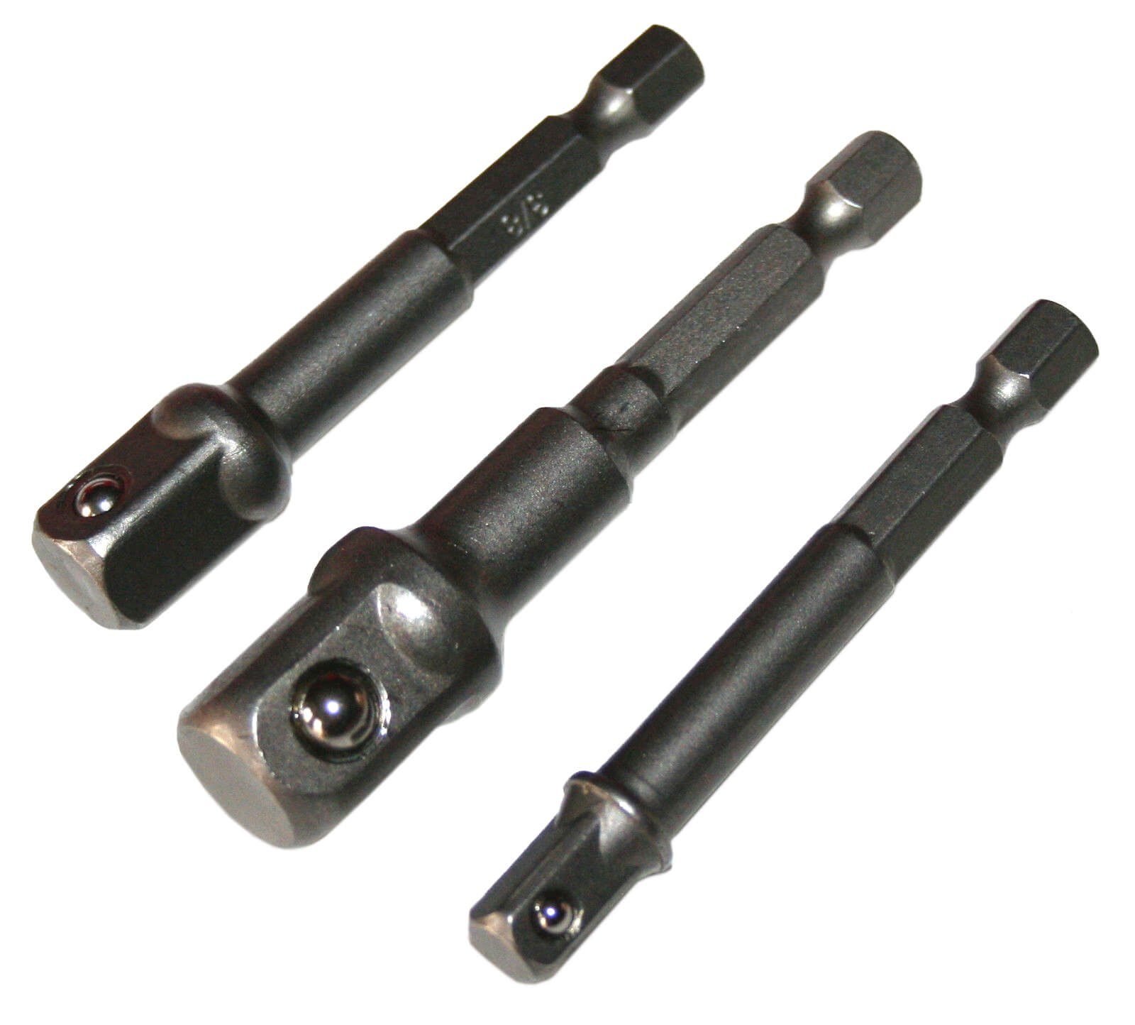 ChiliTec Stecknuss Bitaufnahme Adapterset Sechskant Nuss Bit Adapter für Stecknüsse