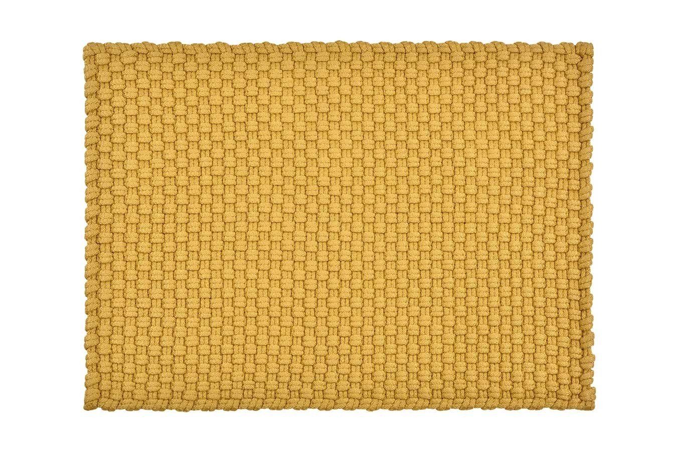 daslagerhaus living Fußmatte Fußmatte 'Uni' gelb 72*92 cm