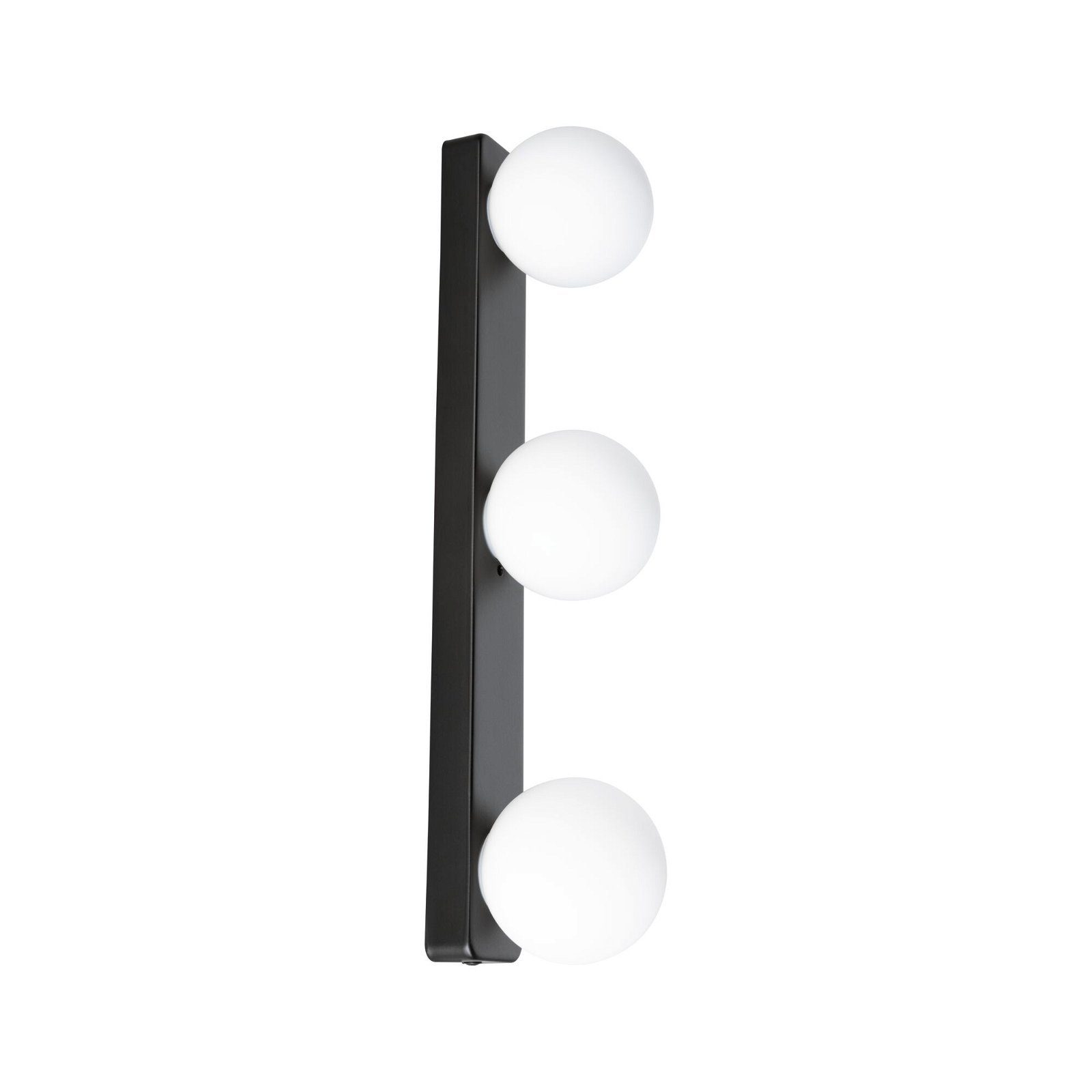 Bathroom 3x20W Balken matt Metall, Paulmann ohne Schwarz G9 max. Wandleuchte IP44 Leuchtmittel, Selection Gove